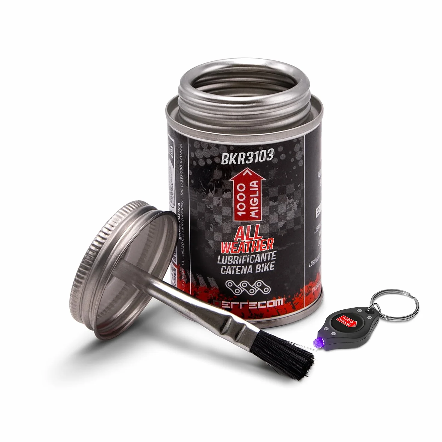 1000 Miglia BKR 3103 Lubrificante Catena Bici All Weather 120 ml Pennello incluso