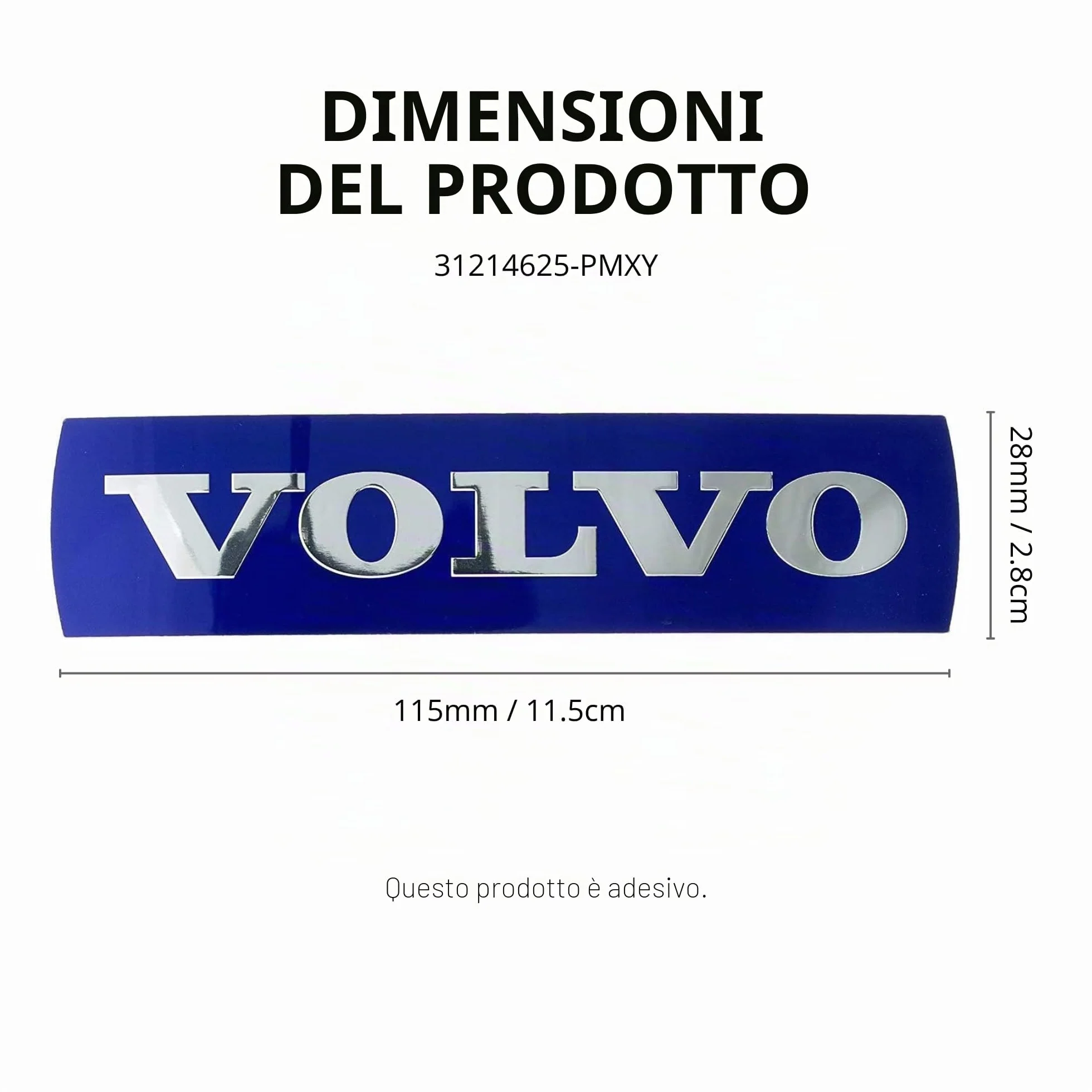 Emblema per griglia radiatore Volvo V40 V50 V60 V70 XC40 XC60 XC70 XC90 S40 S60 S80 C30 C70