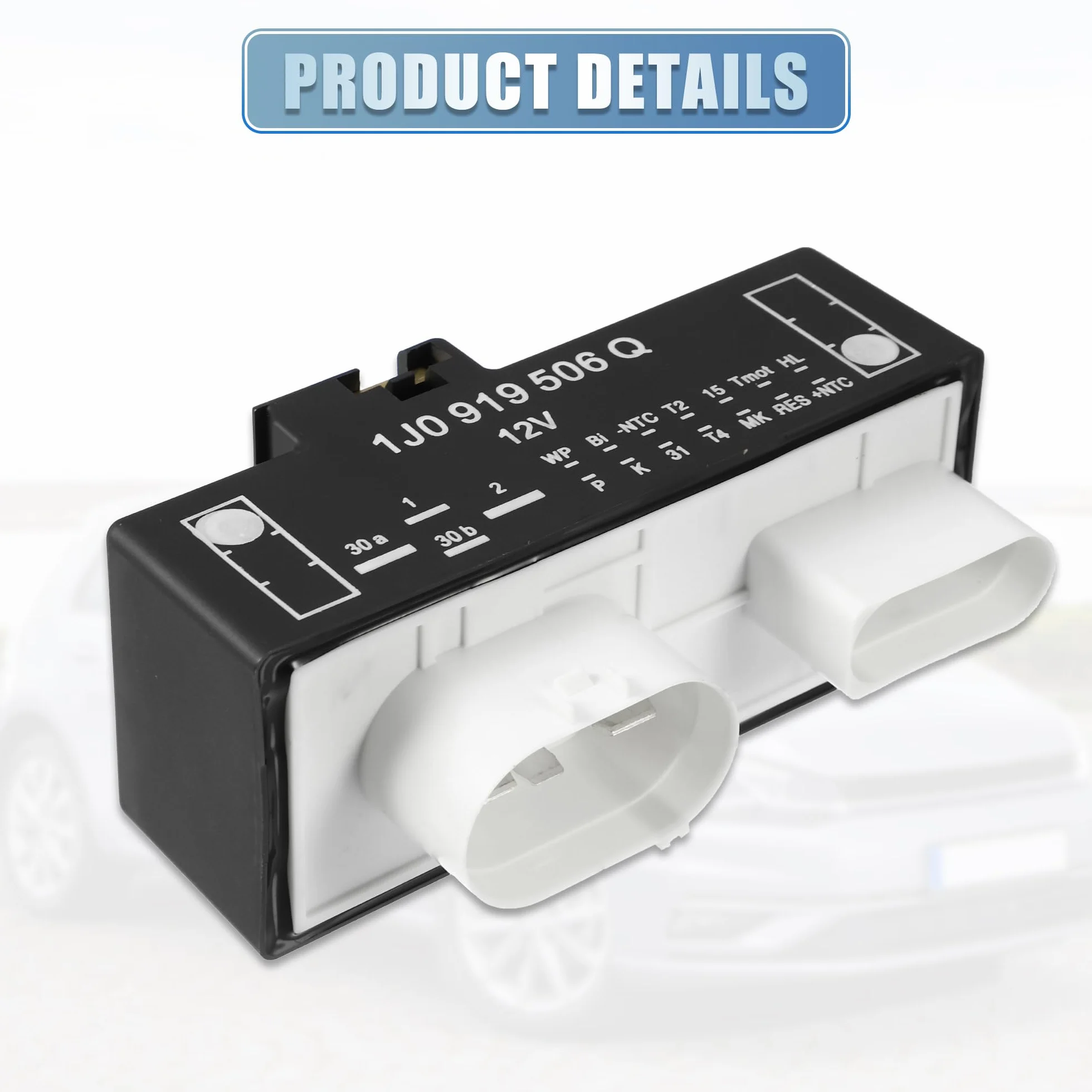 ABSOPRO Modulo di controllo ventola radiatore per Volkswagen 1J0919506Q