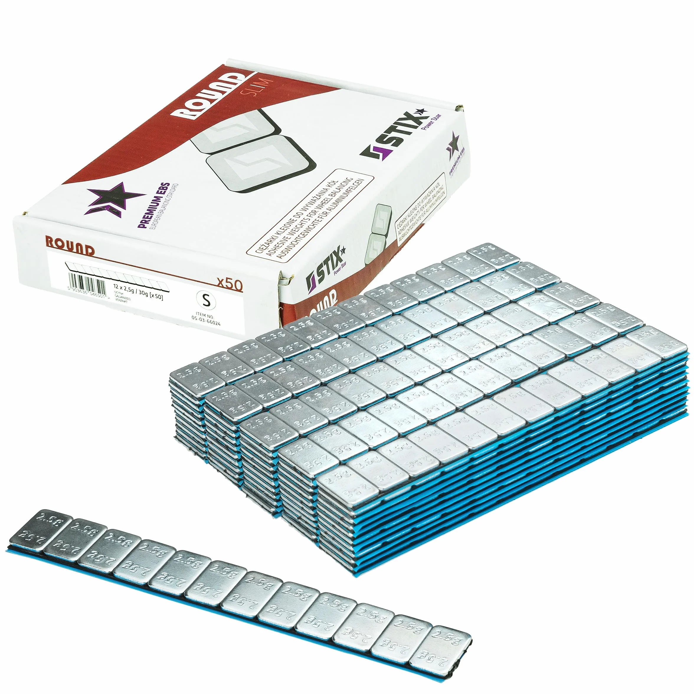 Stix Pesi adesivi super sottili, 600 pezzi, 2,5 g, 30 g, 50 pezzi, zincati, altezza 2 mm, con forte pellicola adesiva per cerchioni in alluminio