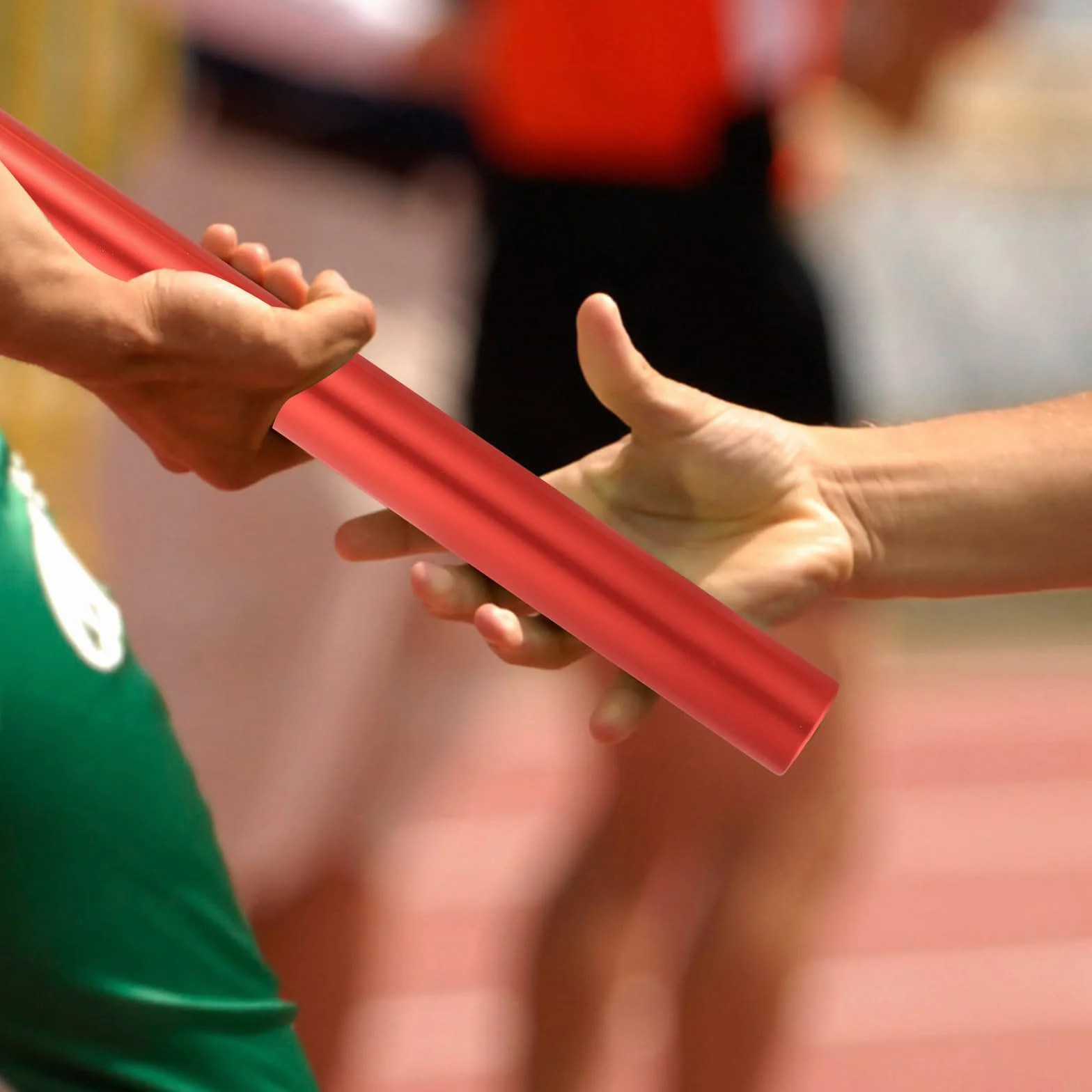 STOBAZA Testimone Staffetta in Lega di Alluminio 4 Pezzi, Bastoncini da Competizione Sportivi Antiscivolo per Atletica Leggera