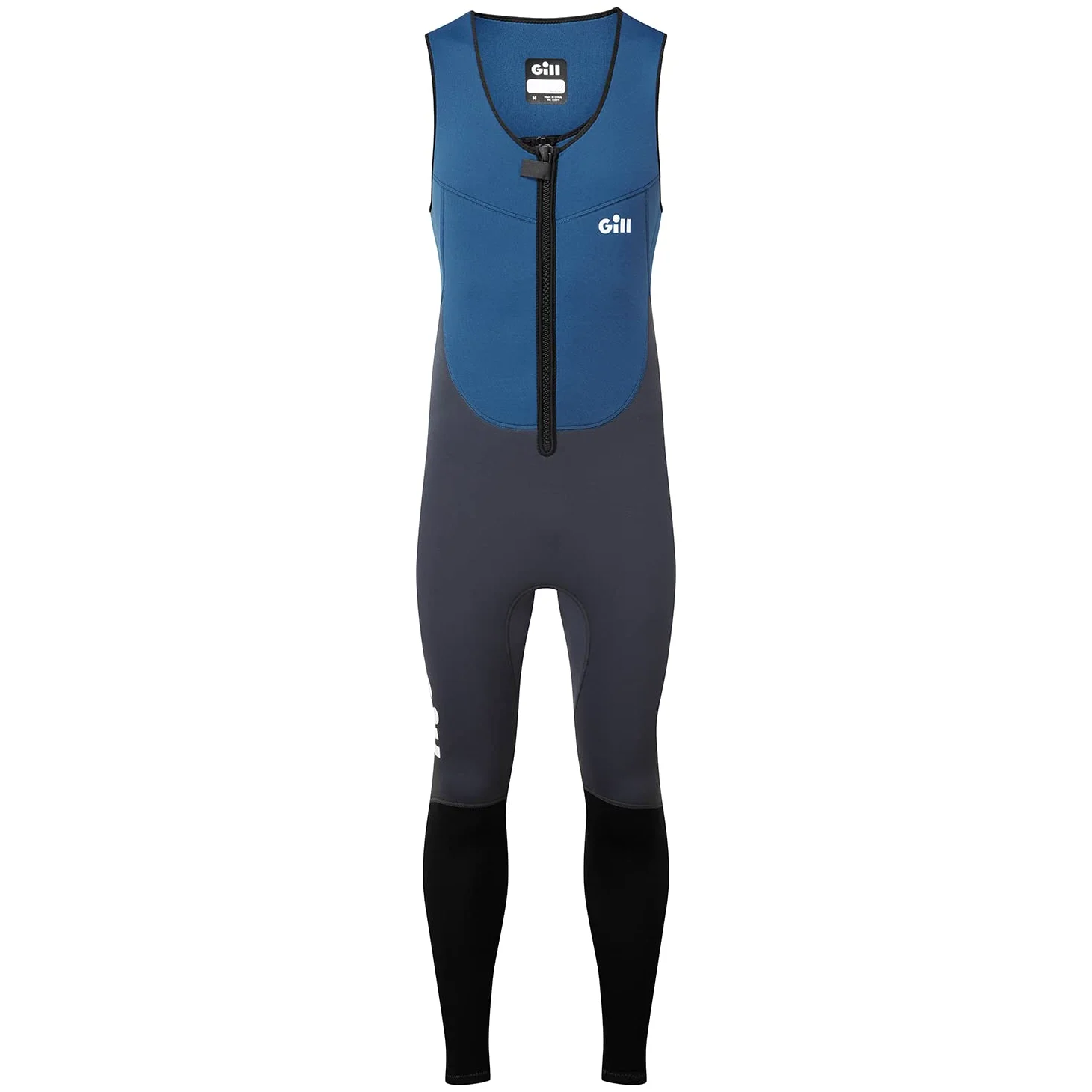2023 Gill Junior Dynamic Long John Wetsuit - Atlantic Blue - 5017-BLK-J JXL