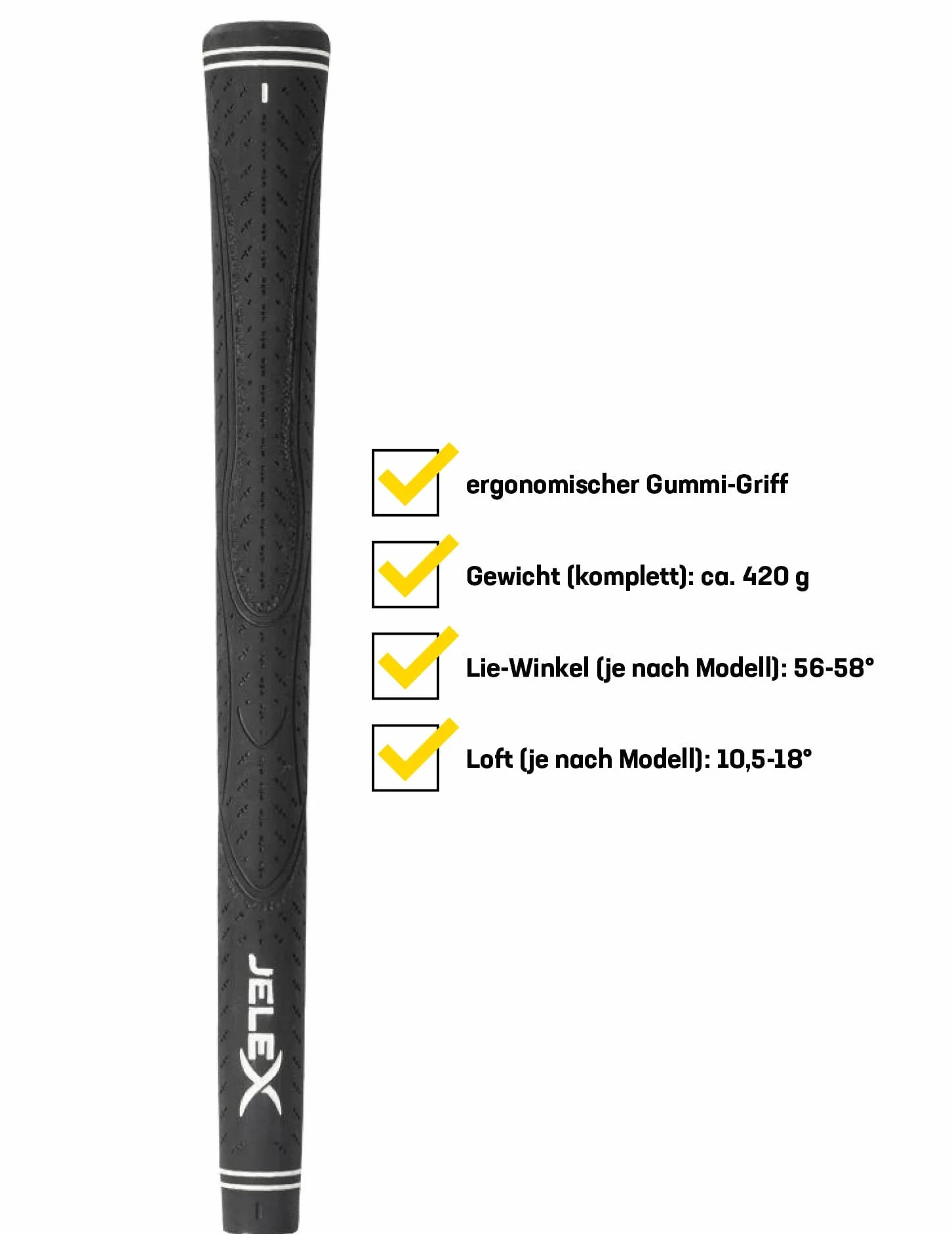Golf Driver dla destrimani Stal nierdzewna Aluminium 108-115 cm 56-58° 420 g