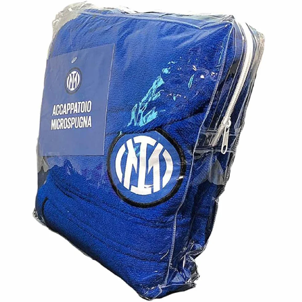 FC Internazionale Milano Inter Accappatoio In Microspugna Uomo Ufficiale Neroazzurri Calcio