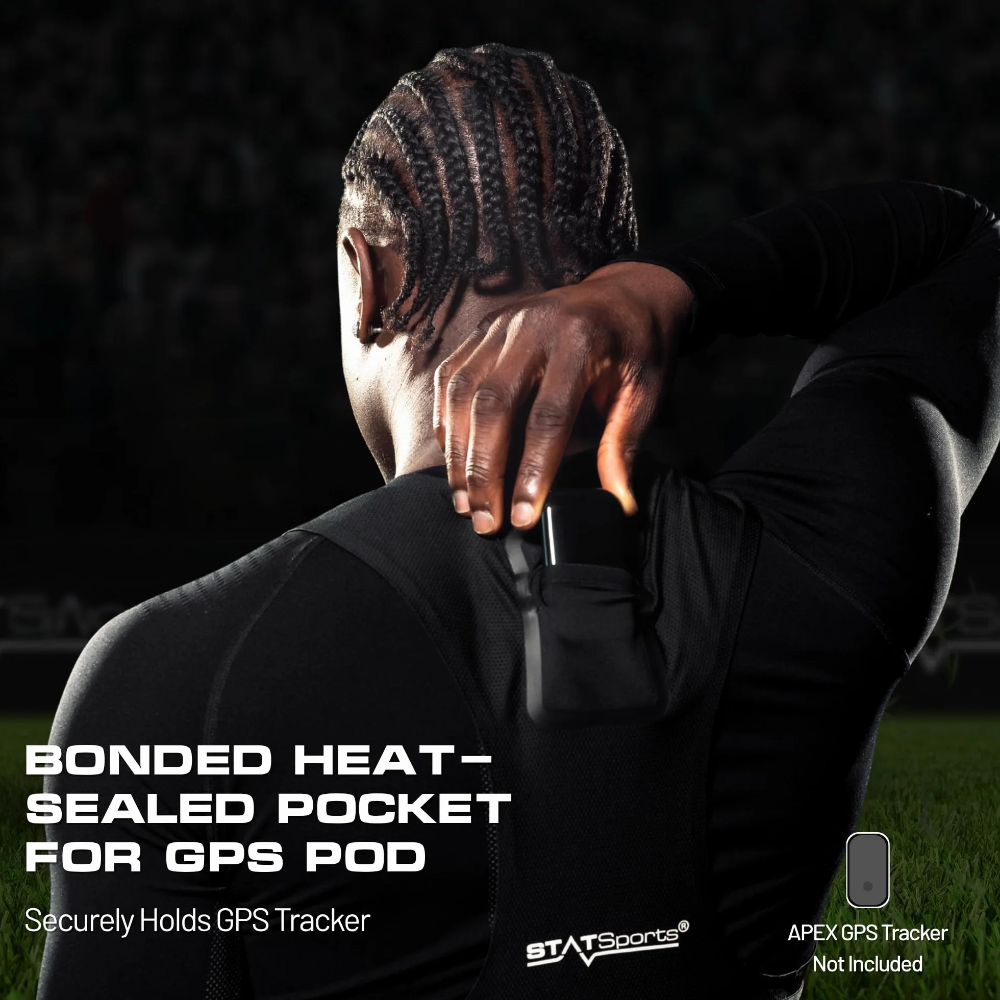 STATSports Pettorina GPS Calcio Solo Gilet – Leggero con Tasca per Apex GPS Pod