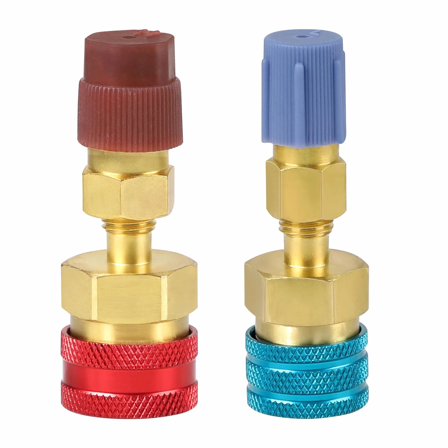 DBREAKS 2 Attacchi Rapidi R1234YF Kit, Adattatori R1234yf a R134a, Ottone Kit Attacchi Rapidi, r1234yf Raccordi Adattatori