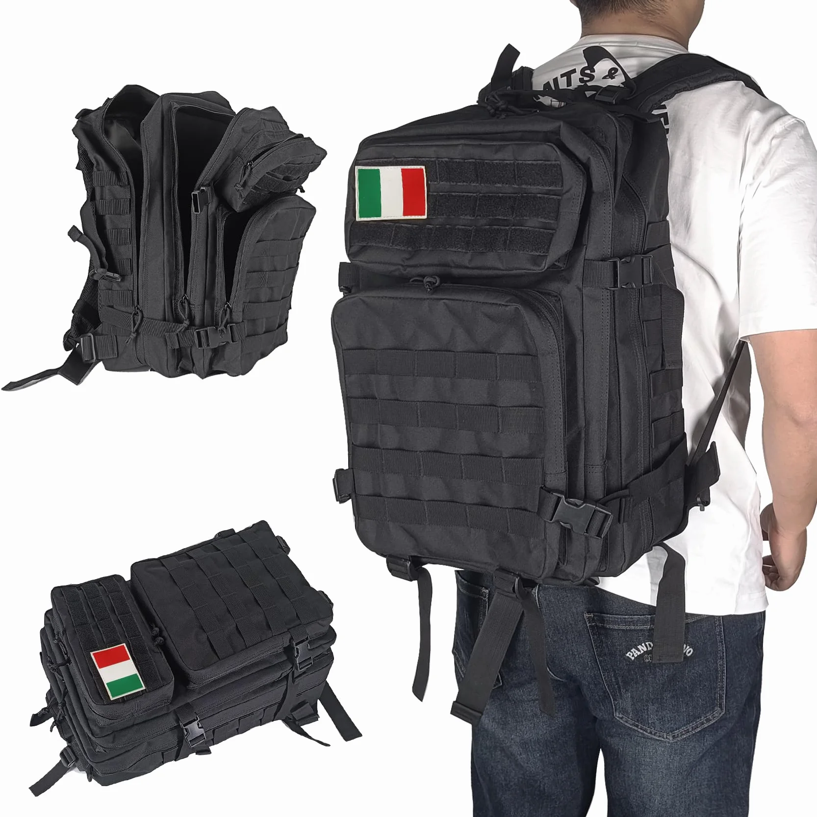 Oreunik Zaino Militare Tattico 45L Impermeabile Grande Viaggio Assalto Scuola