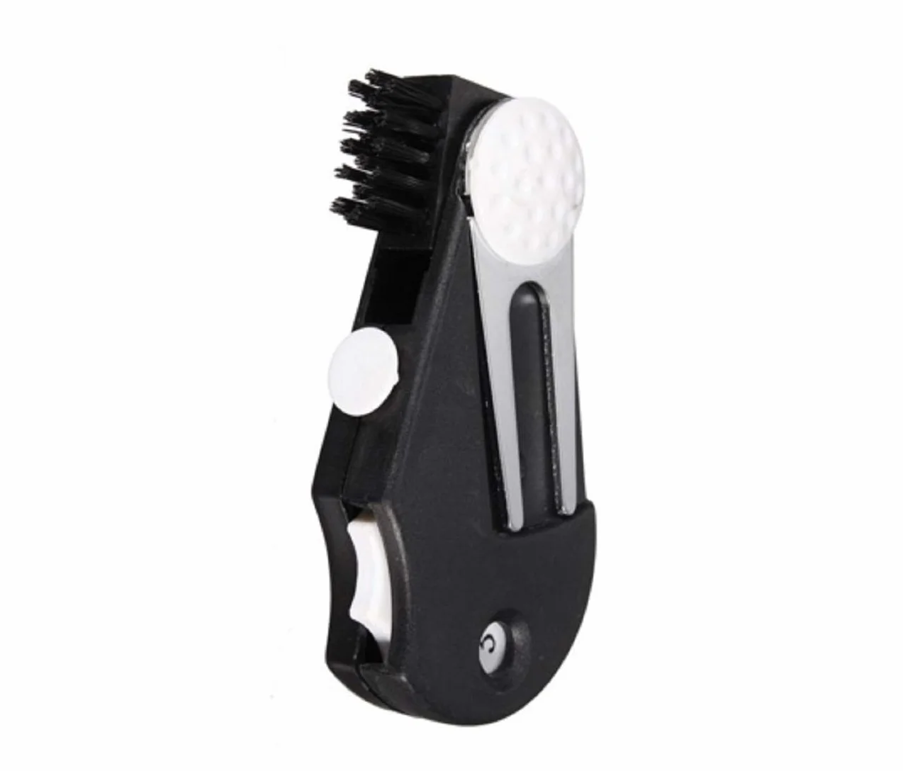 Tasca Golf Strumento Multi-Funzionale 5 in 1 Kit - alza Pitch, forcelle, penello, Clip, contatore, Ball Marker
