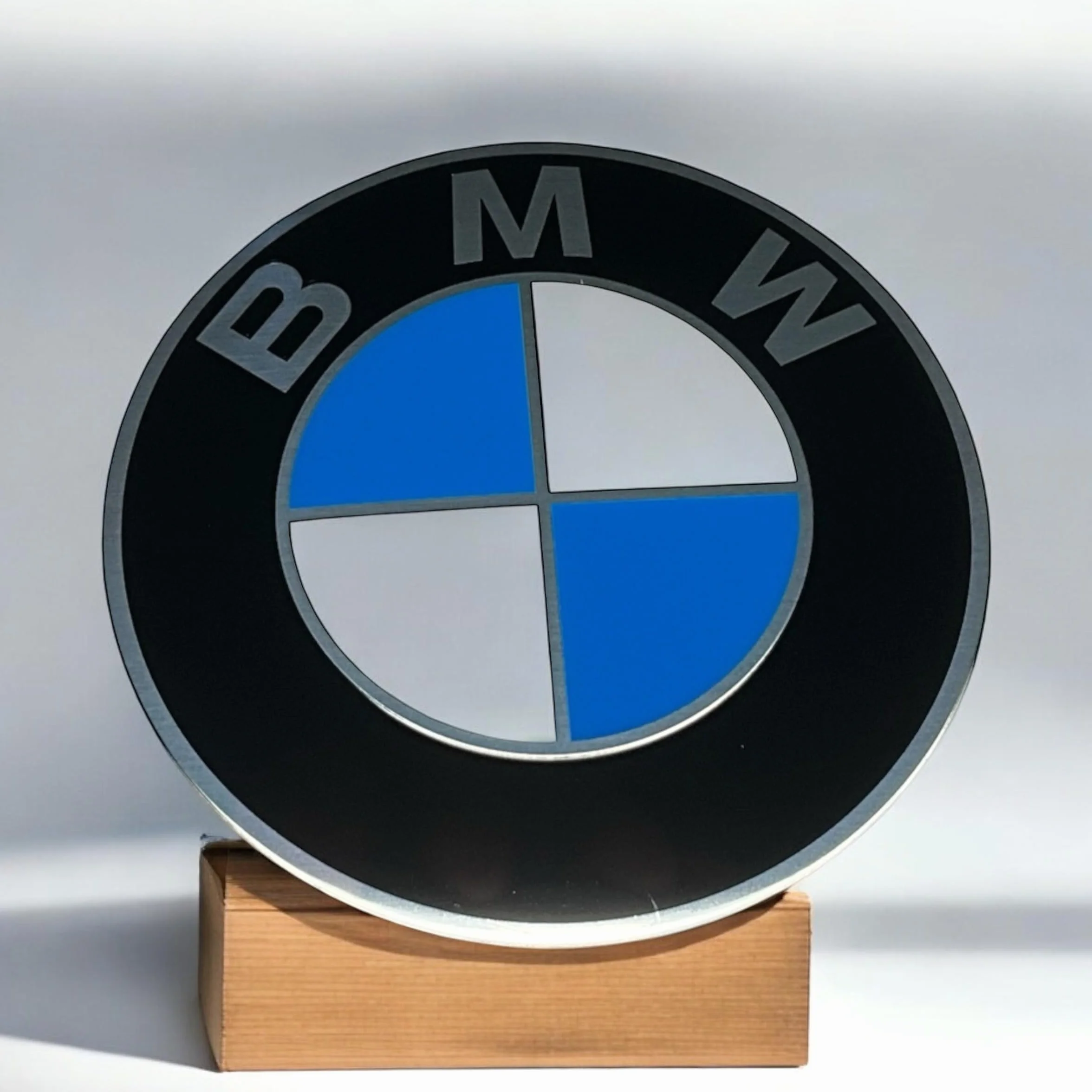 Emblema BMW, per cerchio in lega, con logo centrale adesivo, 64.5 mm (36136767550), nuovo)
