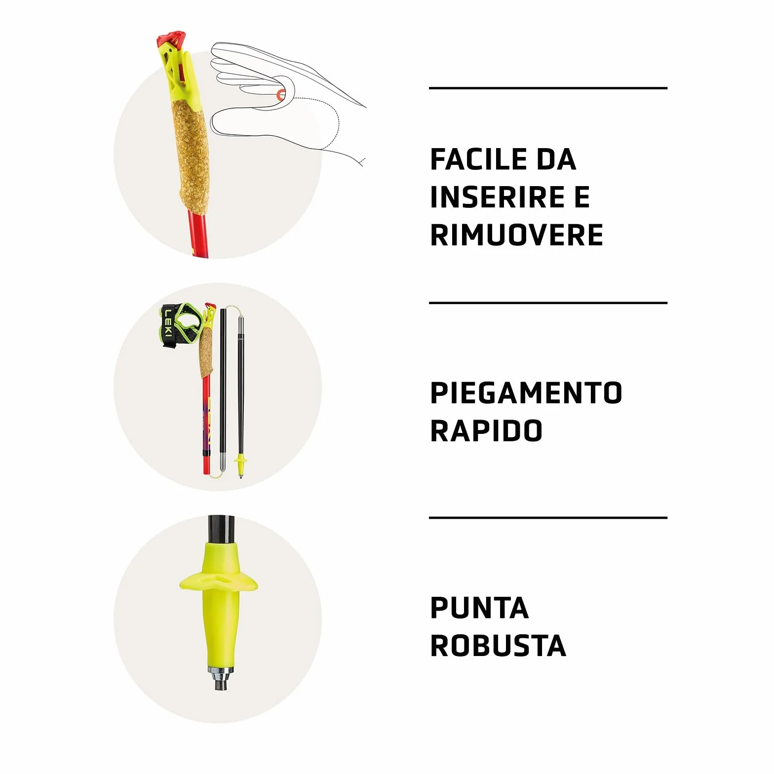 LEKI Ultratrail FX.One Bastoni da trail running pieghevoli carbonio ultraleggeri