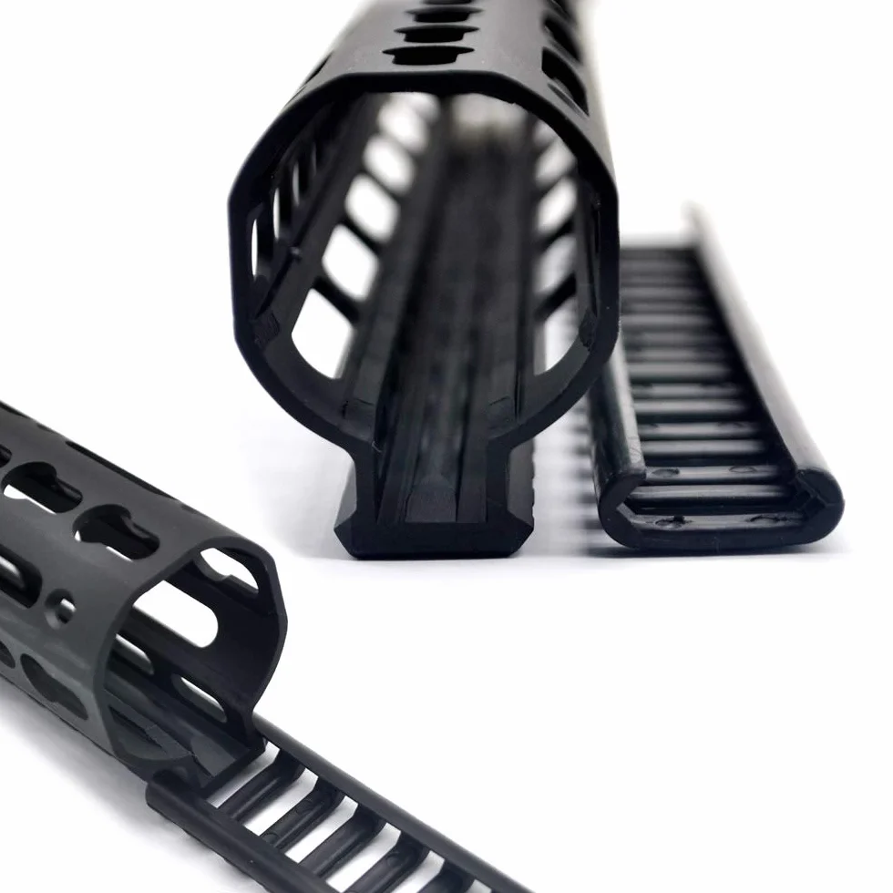 Trirock 4-Pack Black Heat Resistant Rifle Handguard Protector Rubber Ladder Rail Cover for Weaver Picatinny Rail