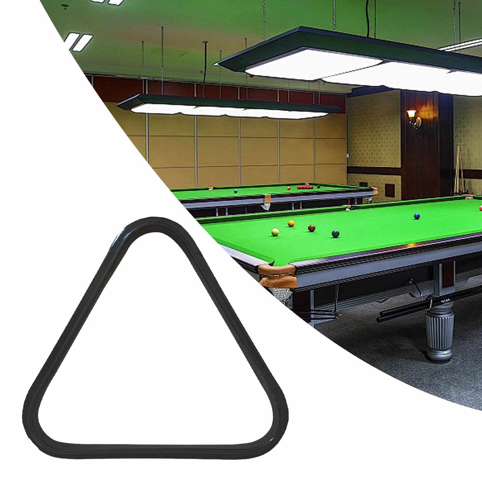 Rockible Supporto per Palline Triangolari da Biliardo Raccoglitore