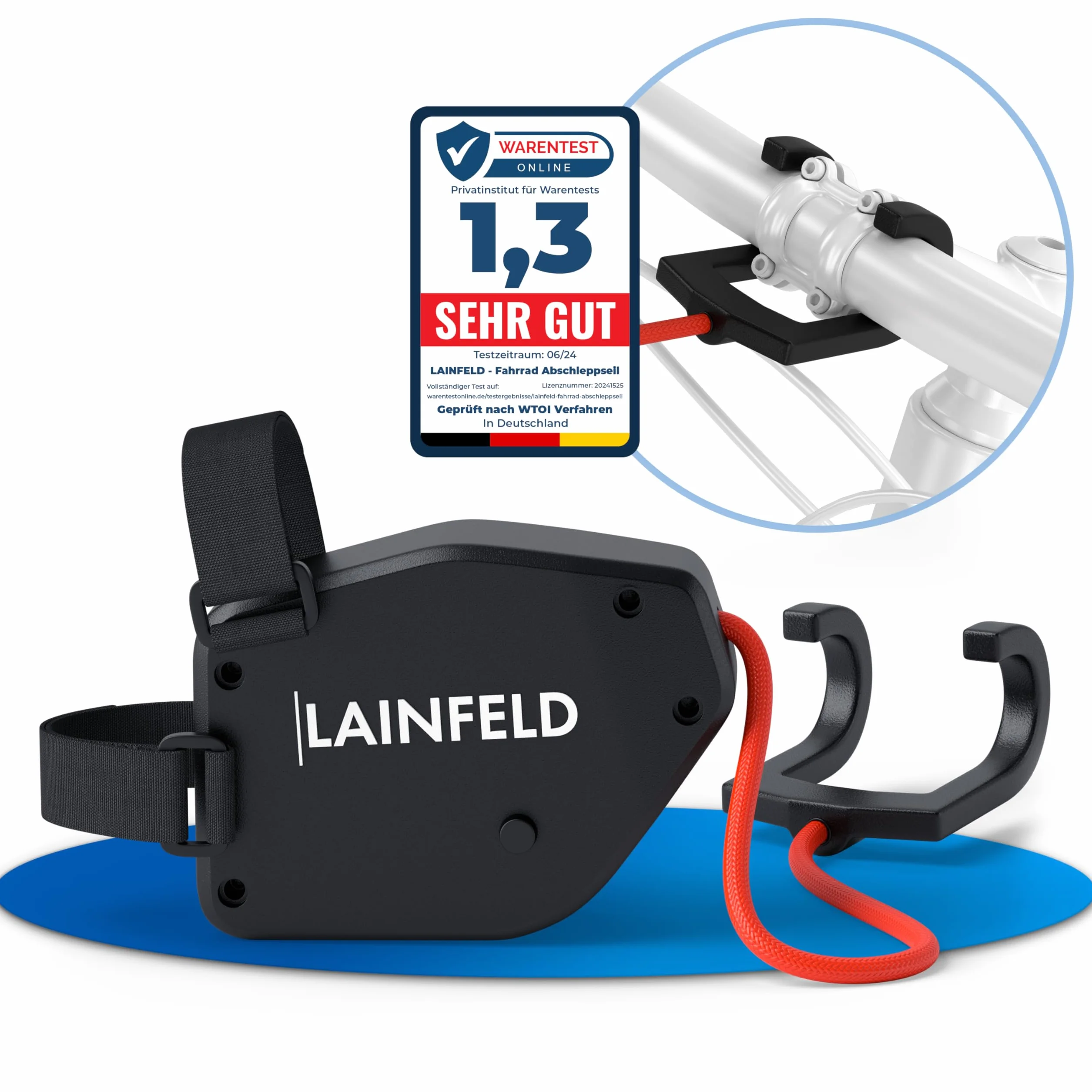 LAINFELD Câble de remorquage pour vélo