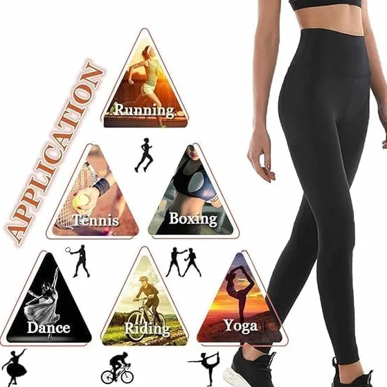 Pantaloni di Perdita di Peso Leggings Anticellulite Donna Fitness per Palestra Corsa Yoga
