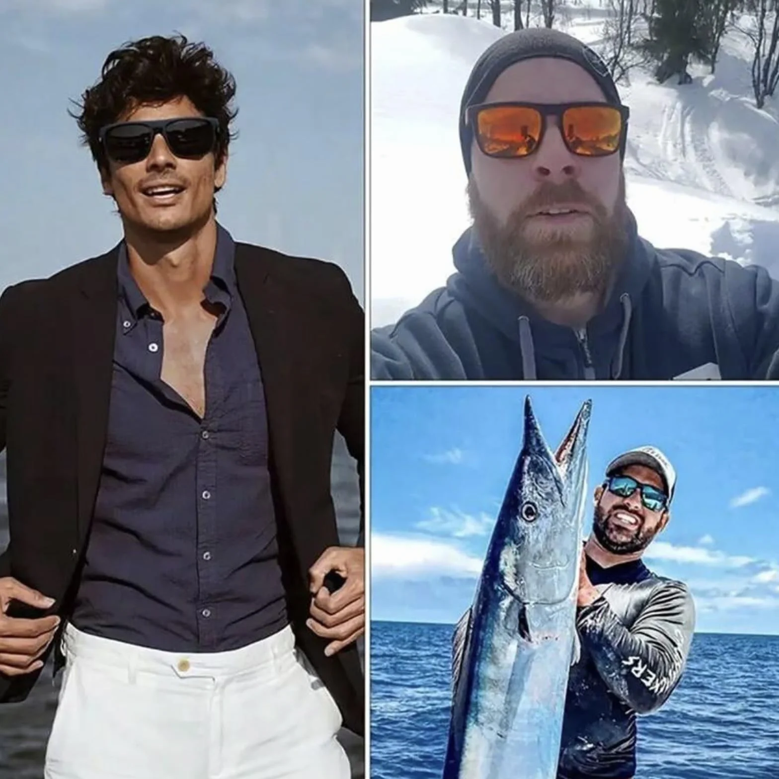 Occhiali da Sole Ciclismo Polarizzati Sportivi 3 Pezzi per Guida Pesca Bicicletta Corsa