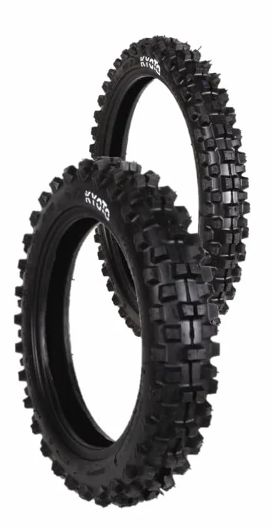 Coppia Gomme copertoni K y o t o - Pneu Enduro Fim 120/90 x 18 65R con 90/90 x 21 54R - mini cross pit bike