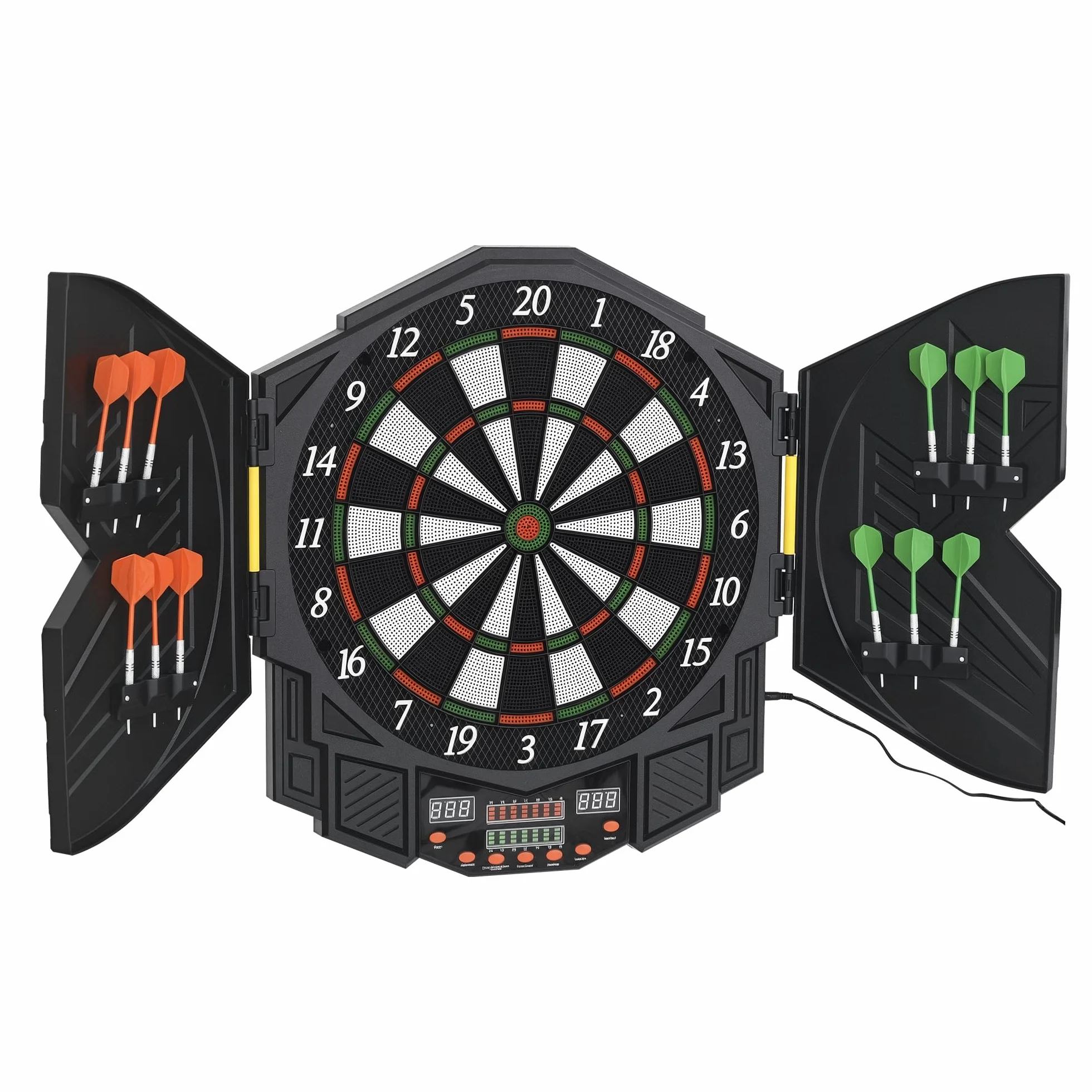 Homcom Bersaglio Elettronico Digitale 12 Freccette 8 Giocatori 27 Giochi 216 Varianti
