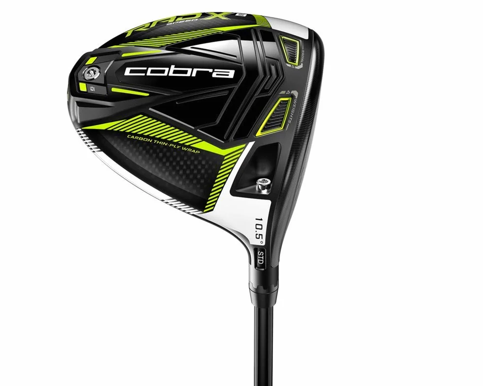 Cobra Golf 2021 Radspeed XB Driver Gloss Black-Turbo Yellow Project X Hzrdus Rdx Blue Stiff Flex 9