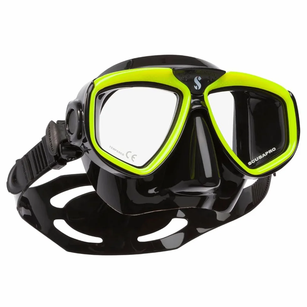 Scubapro Zoom Rental Mask, Black/Jaune, Unisex-Adult, One Size