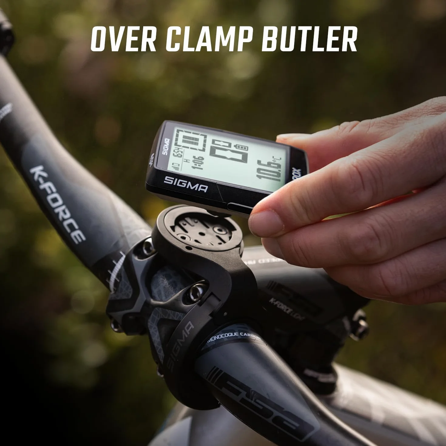SIGMA ROX 4.0 SE| ciclocomputer wireless GPS e navigazione incl. OVERCLAMP Butler | navigazione GPS outdoor con misurazione dell'altitudine | colore nero | compatibile con le e-bike