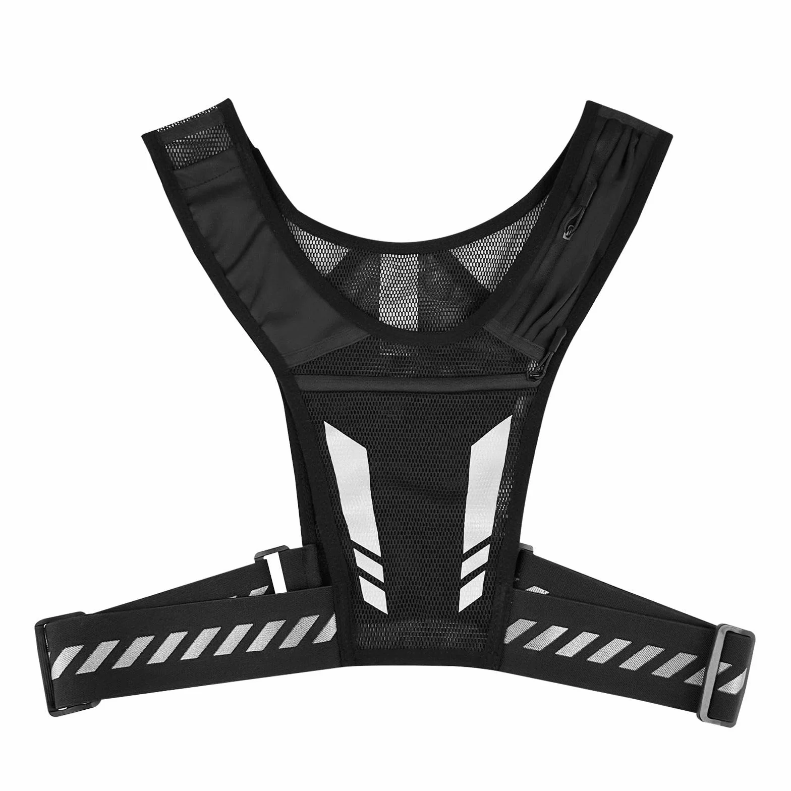 Gilet Riflettente da Donna per Correre con Porta Telefono Corsa, Uomo Portacellulare per Ciclismo Jogging Escursionismo