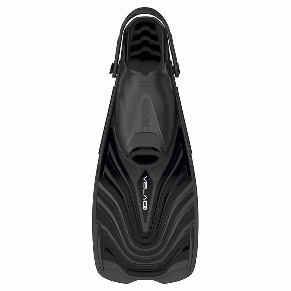 SEAC Vela OH Pinne Corte Snorkeling Nuoto Piscina Cinghiolo Regolabile Unisex Adulto