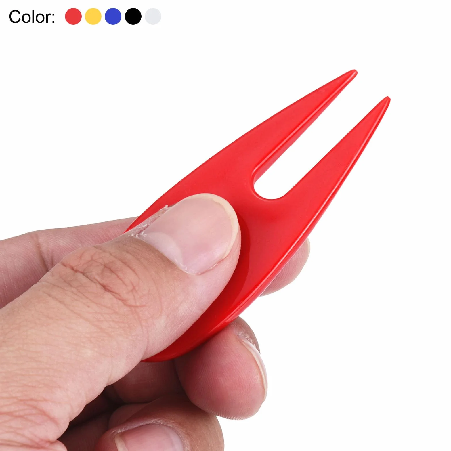 PATIKIL Strumento per Riparazione Divot da Golf, 10 Pezzi, Plastica, 5 Colori