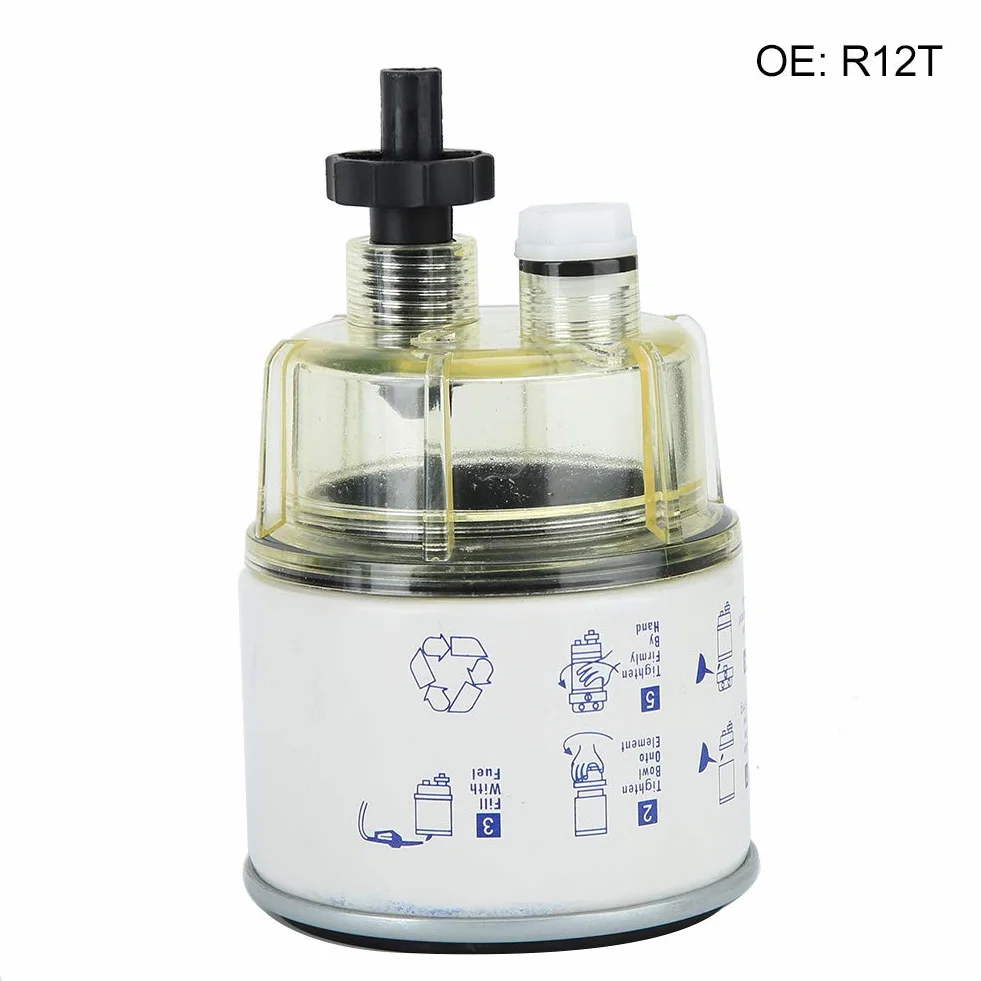 R12T Filtro separatore acqua carburante universale per barche