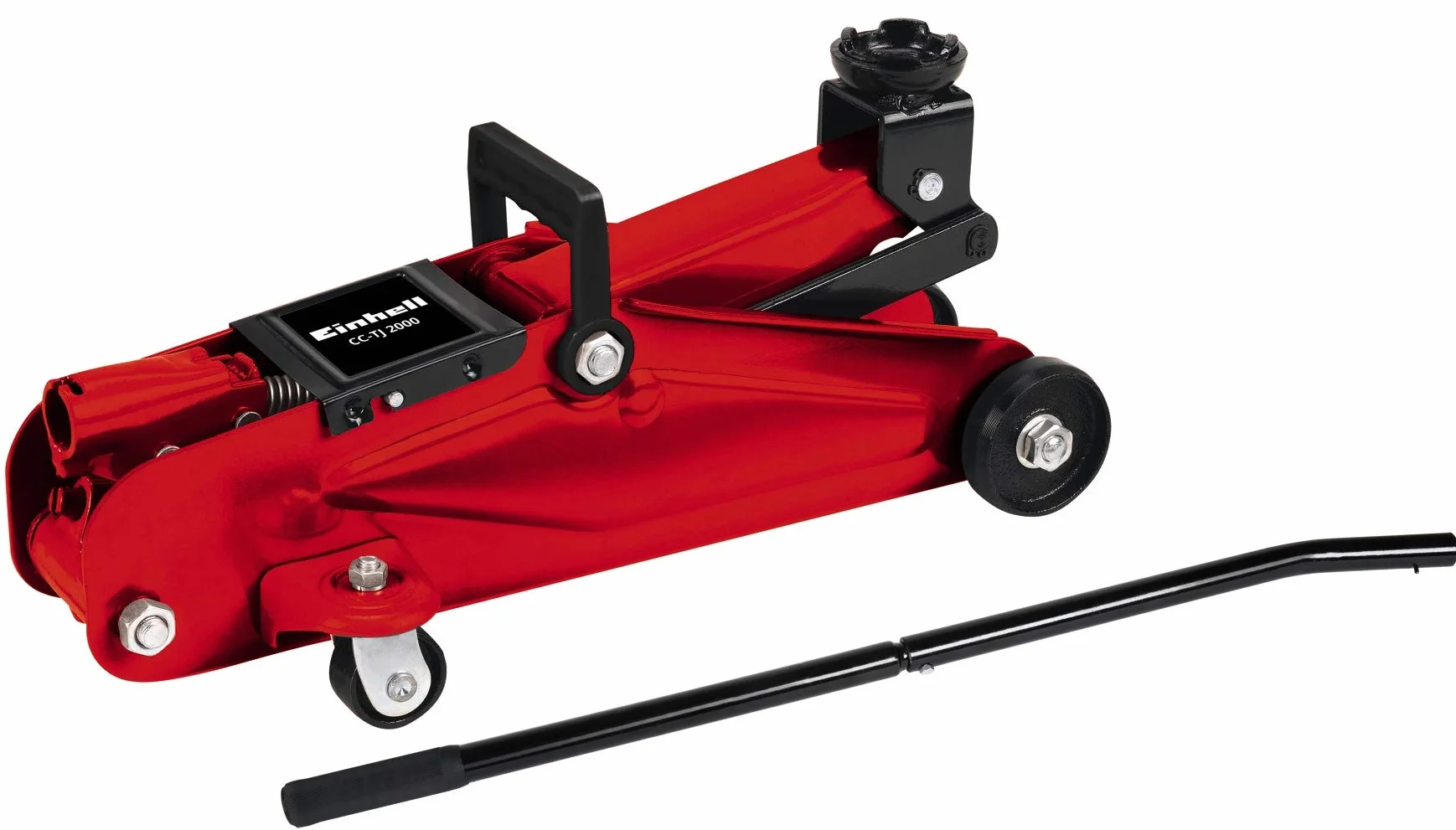 Einhell Cricchetto idraulico carrellabile CC-TJ 2000 (portata 2 t, altezza in. 13.5 cm, altezza max 33 cm)
