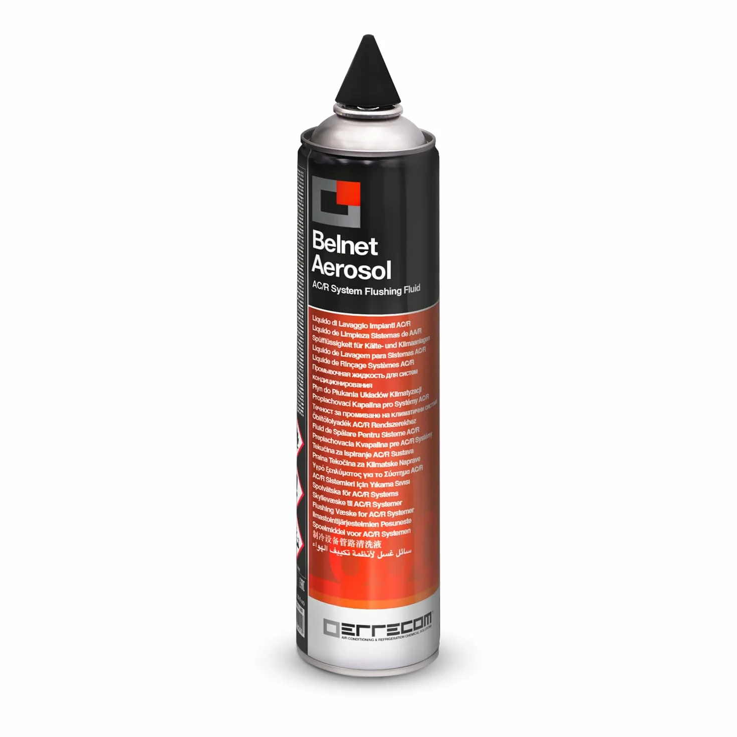 ERRECOM Belnet Aerosol, Liquido di Lavaggio Pressurizzato Evaporazione Rapida per Linee e Componenti Impianti di Climatizzazione e Refrigerazione, Bombola 600 ml con Cono in Gomma, Pronto all’Uso | Evaporazione Rapida per Linee Impianti di Climatizzazione