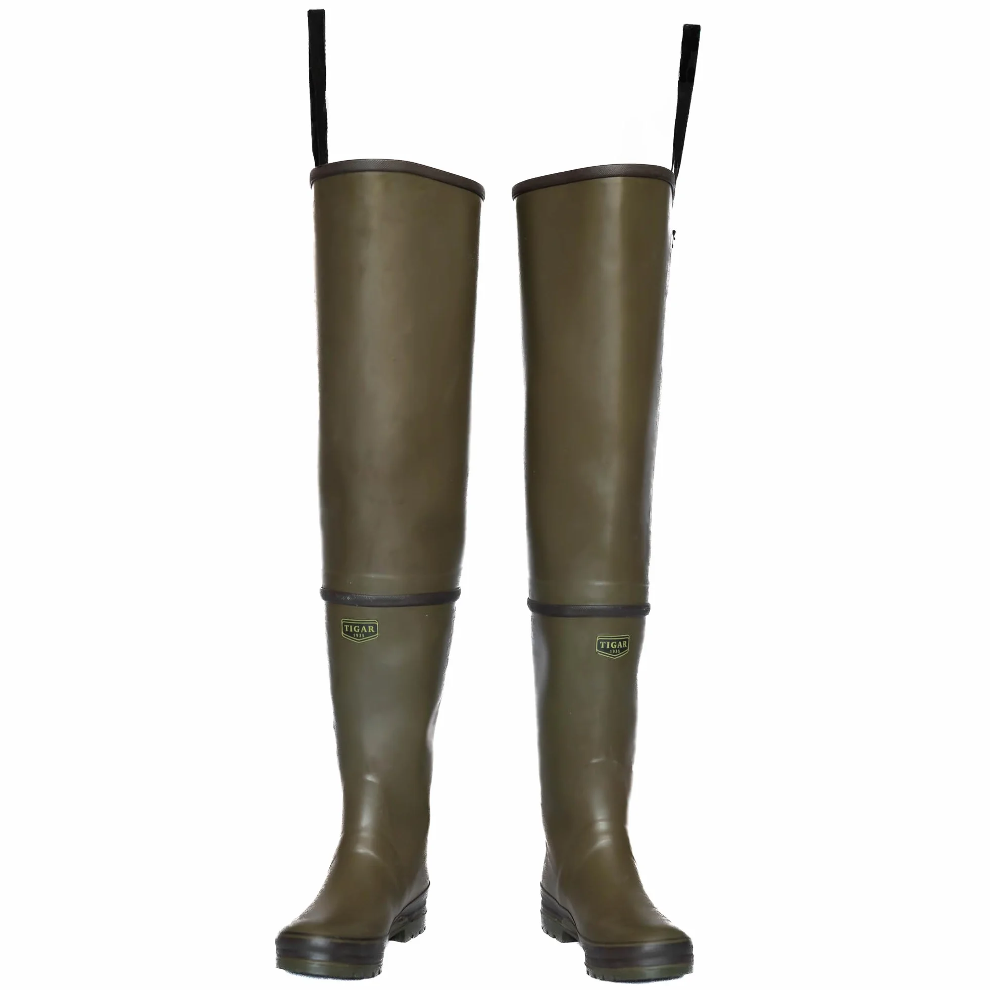 TIGAR Stivali da Pesca in Gomma Drina, Stivali da Pesca in Gomma Tara con Neoprene, Fatti a Mano, per Pescatori, Cacciatori, Pescatori, per Diverse Stagioni, Molto Resistenti e Solidi