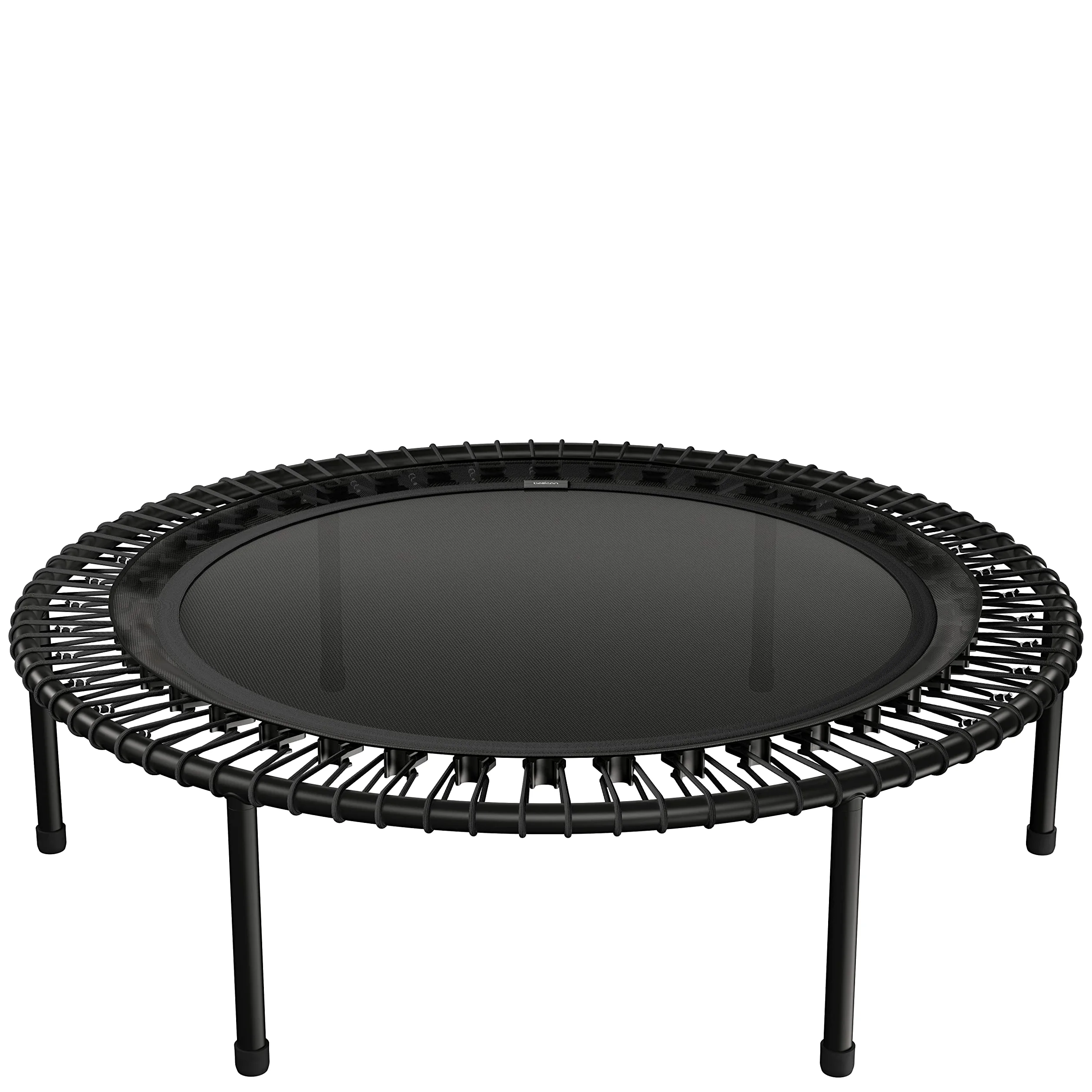 bellicon Trampolino fitness 112 cm (nero) | Pratiche gambe pieghevoli e anello di corda sospensione fino a 150 kg (extra forte) | telaio in tre pezzi | Made in Germany