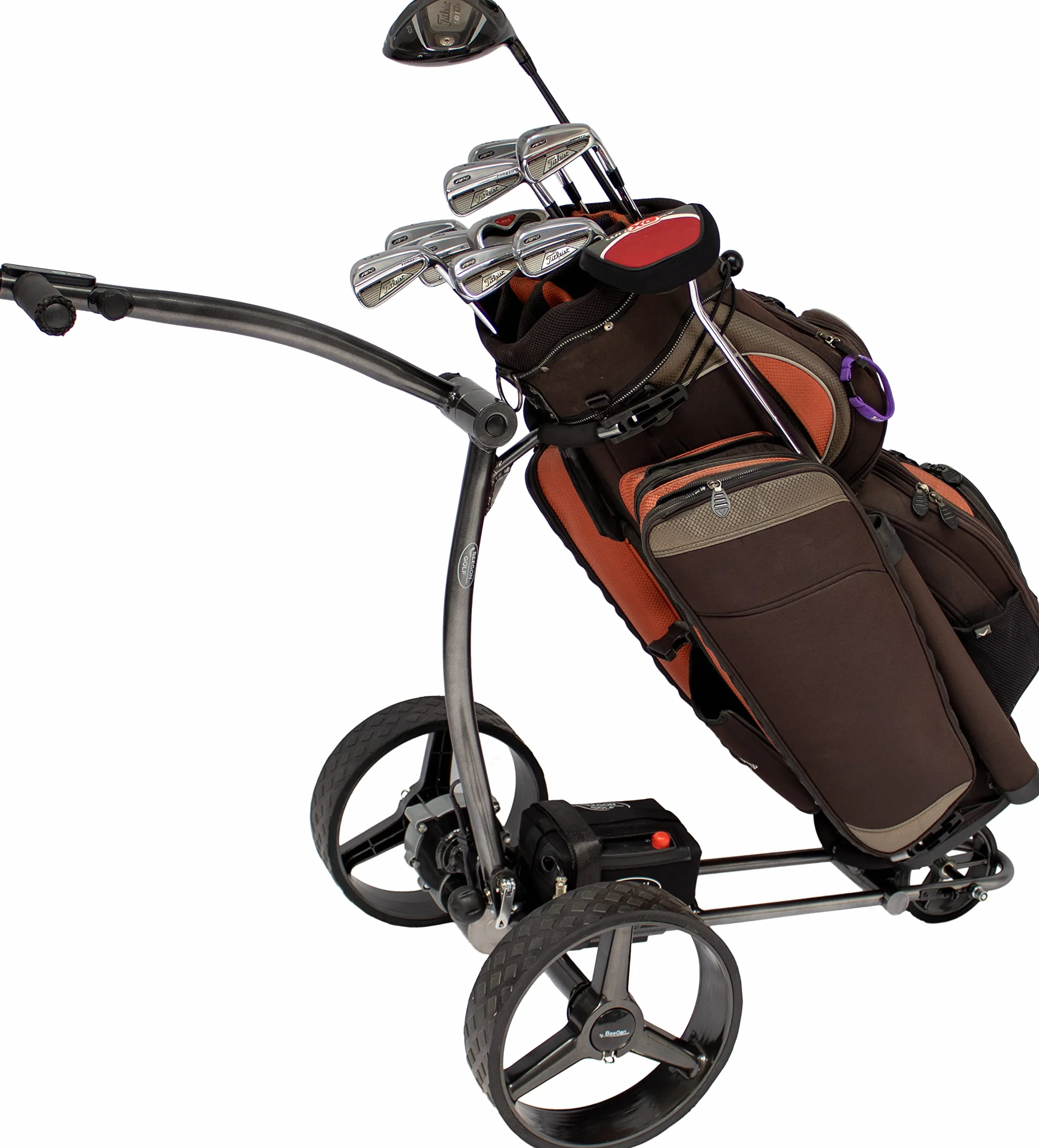 BeeGon Golf Carrello Elettrico GT-X400 PRO Antracite Batteria Litio 20 Ah