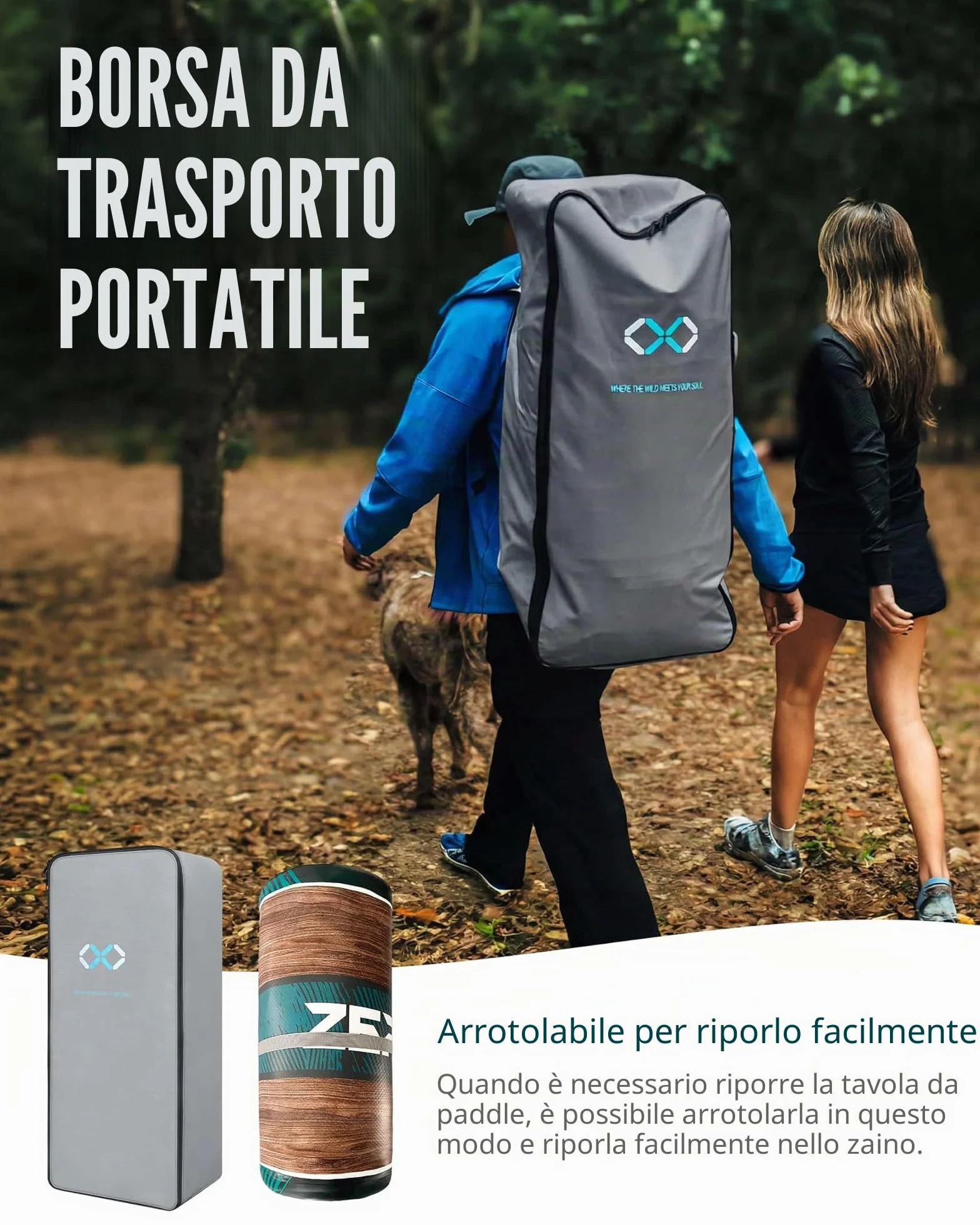 SUP Gonfiabile 320x84cm Completo, Tavola SUP Max 200 Kg, Pinna Centrale, Deck Antiscivolo per Adulti