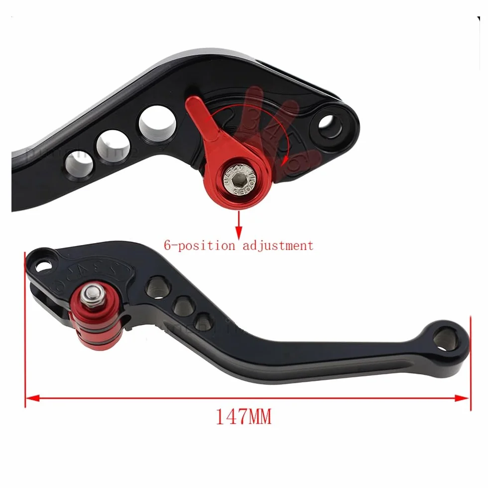 Accessori Moto Per Z750 Z 750 (non per il modello Z750S) 2007-2012 2008 2009 2010 2011 CNC Alluminio Regolabile Breve Freno Leve di Frizione Maniglia (Colore: Nero)