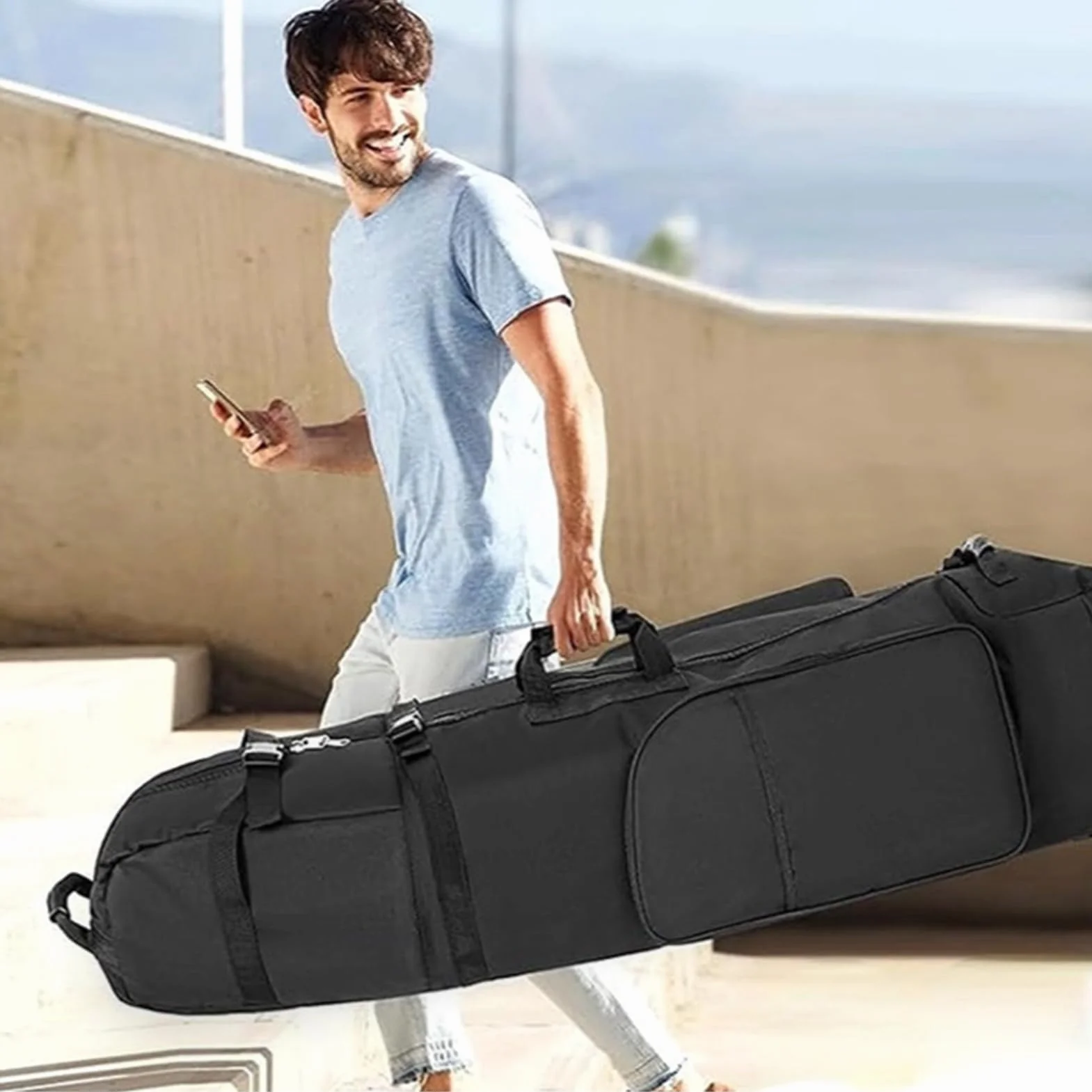 Borse Da Viaggio Per Golf - Borsa Organizer Impermeabile Per Putter Da Golf Con Ruote | Custodia Per Compagnia Aerea Con Cerniera Di Grande Capacità Resistente All'usura | Trasportino Da Esterno Porta