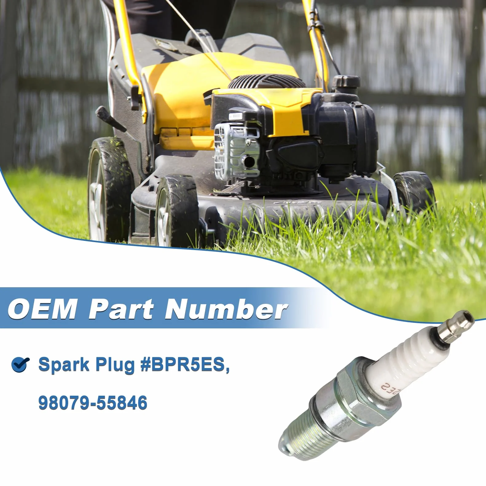 BPR5ES kit candela per Honda GX160 GX120 GXV120 GXV160 5HP 196cc NGK 7734