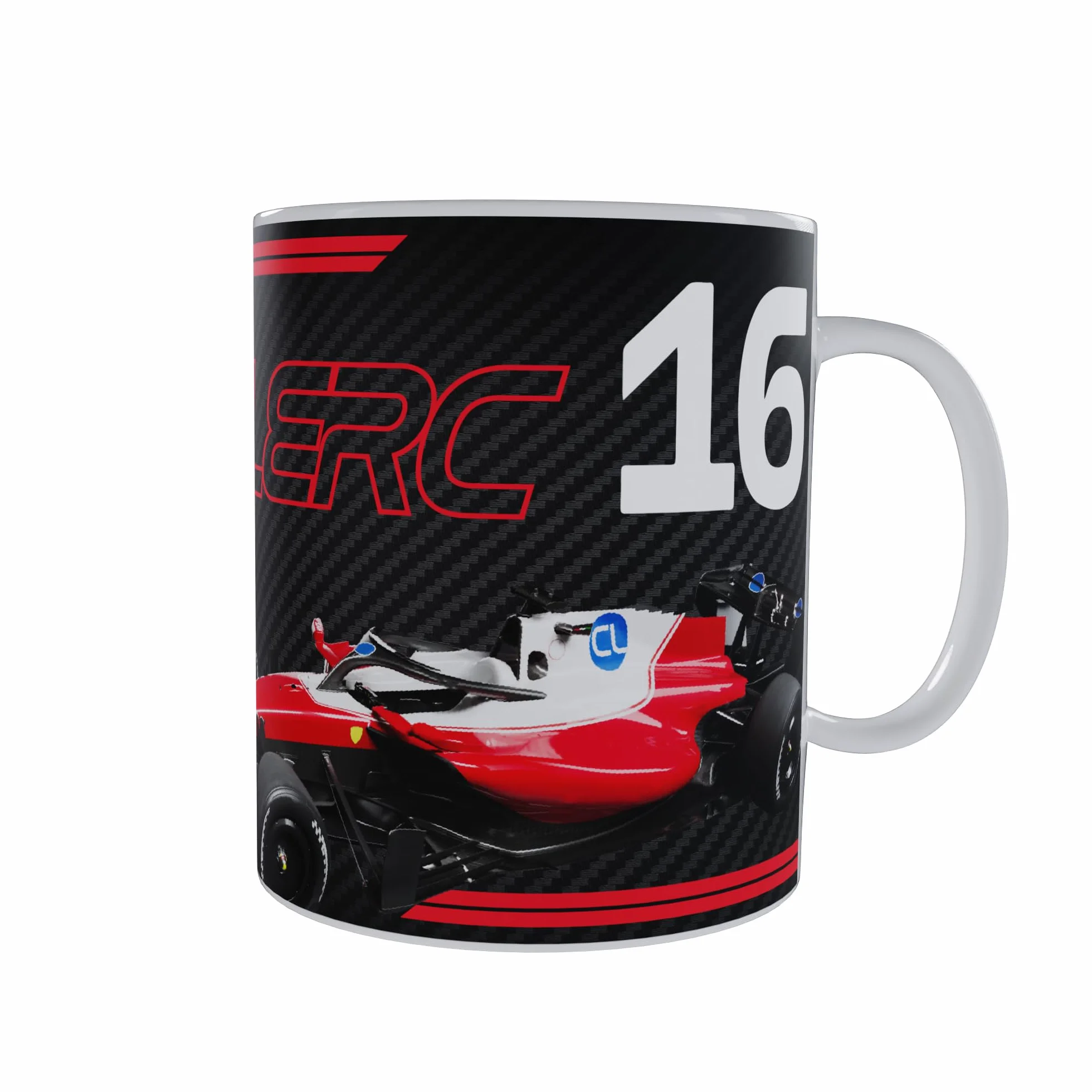 Partisan Leclerc Tazza in ceramica F1 325 ml Nero