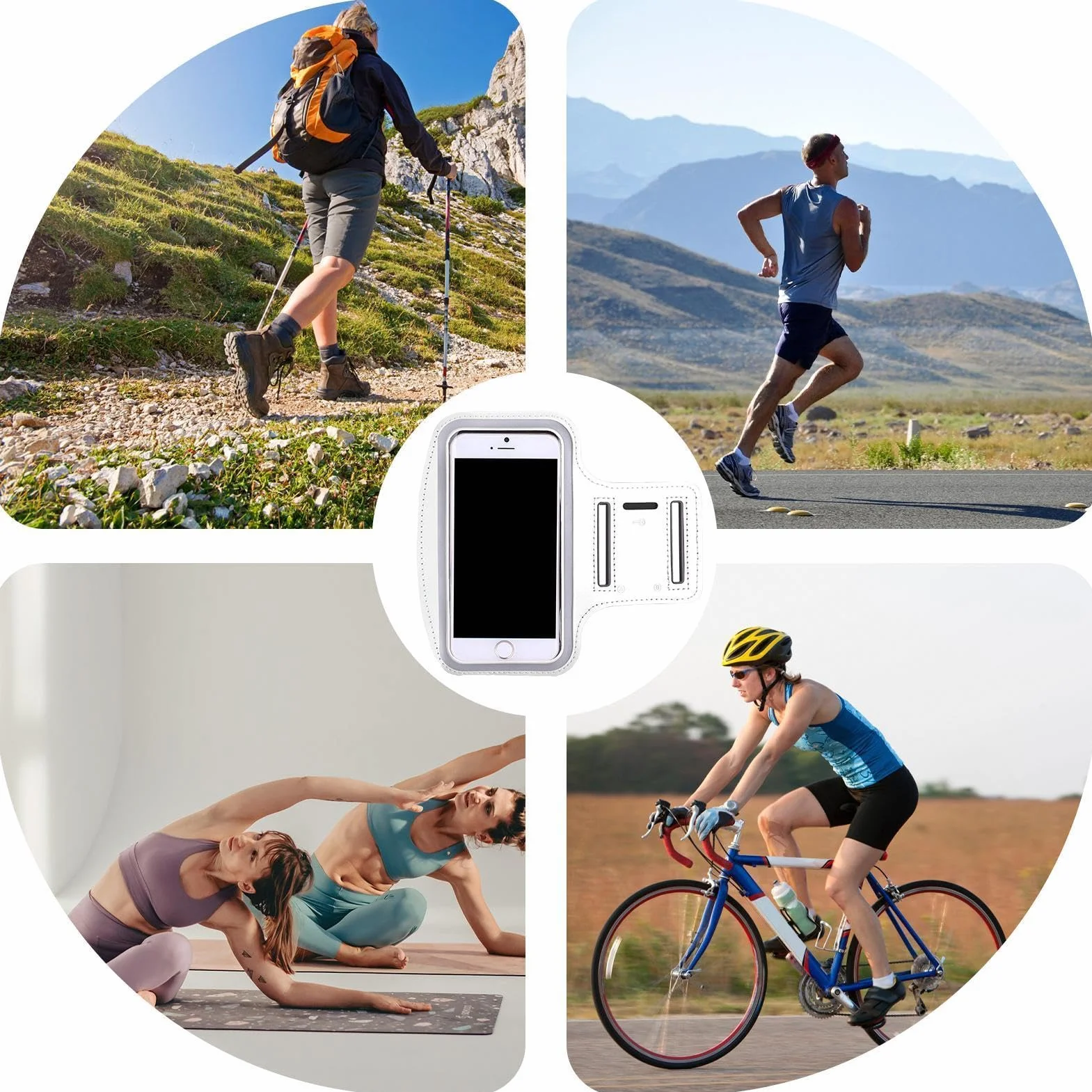 Porta Telefono Da Corsa Fascia Braccio Impermeabile Borsa Sportiva Leggera Resistente Agli Urti Per Escursionismo Ciclismo Jogging