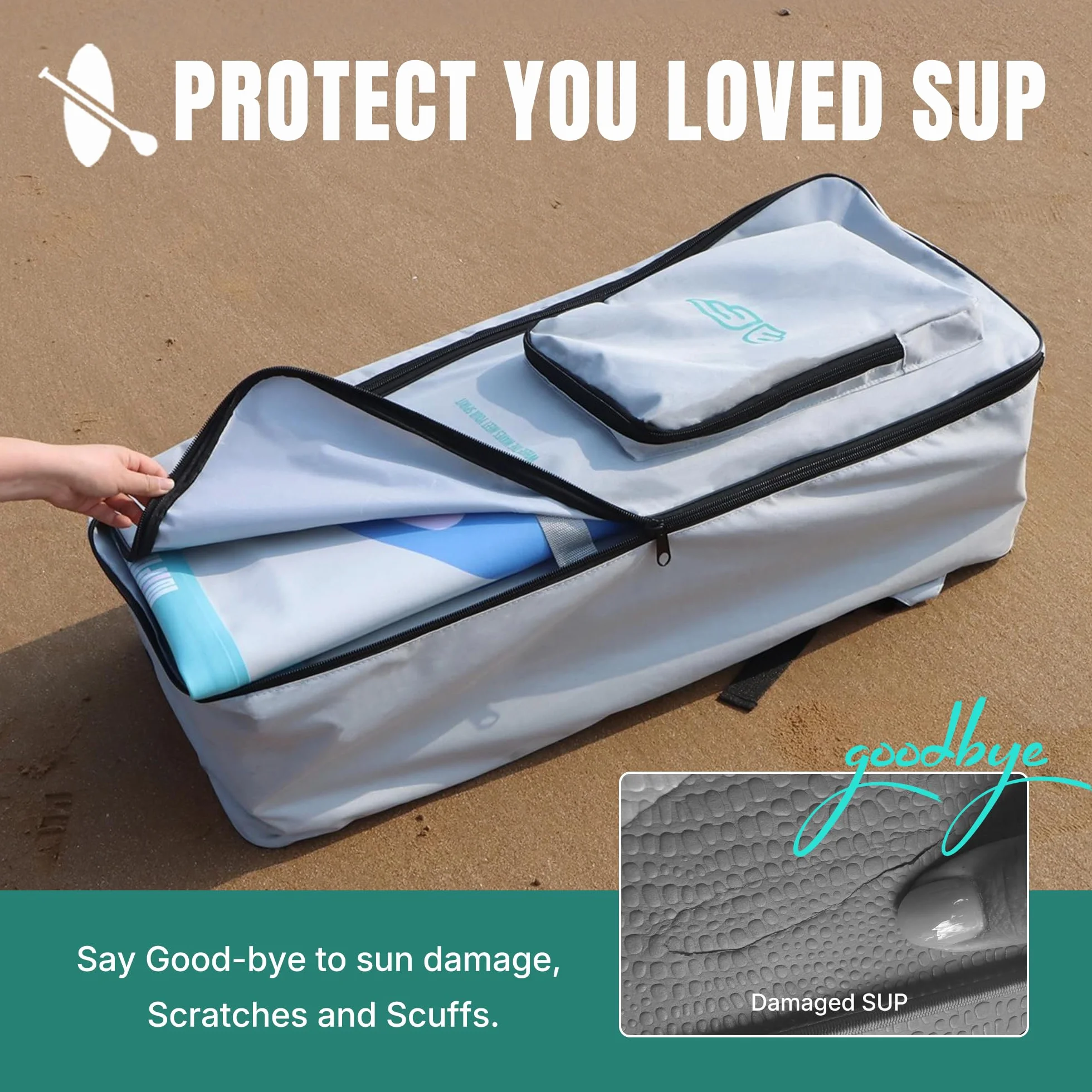 niphean Borsa da viaggio SUP per paddleboard, borsa da trasporto all'aperto