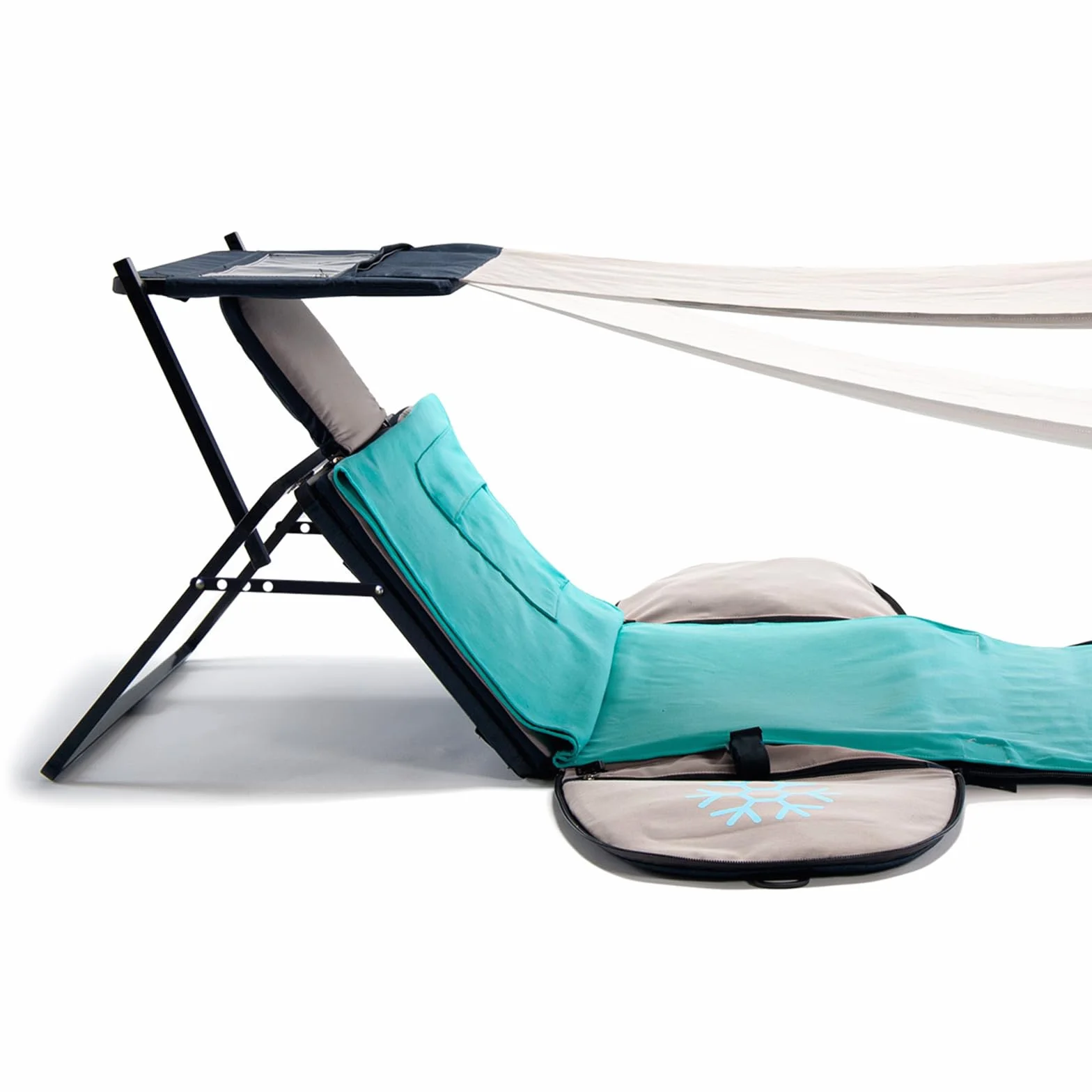 SunBack | Zaino 35 L Trasformabile in Lettino Prendisole con Parasole, Zaino 2 in 1 con Sdraio Pieghevole Integrata, Lettino da Spiaggia Portatile per Mare, Campeggio e Outdoor, Brevettato
