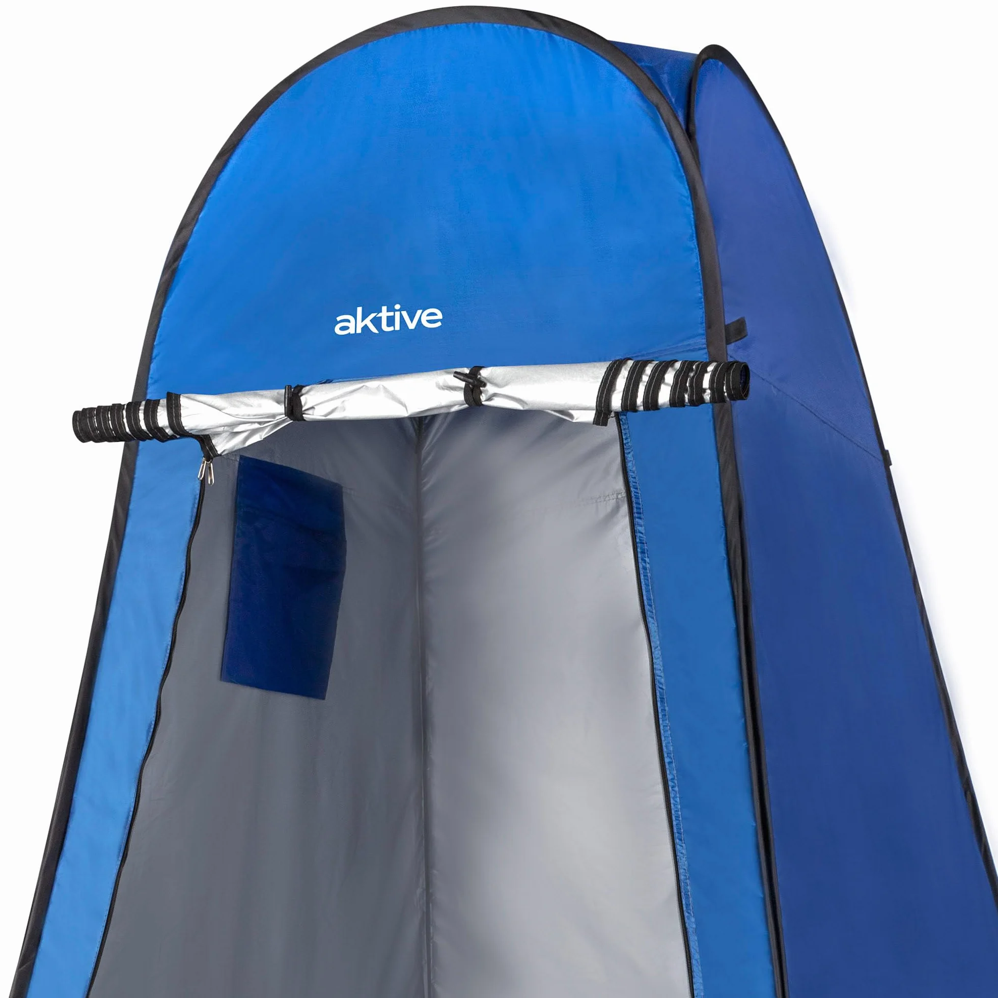 AKTIVE Tenda da campeggio con doccia e spogliatoio 120x120x185 cm, Pieghevole, Impermeabile