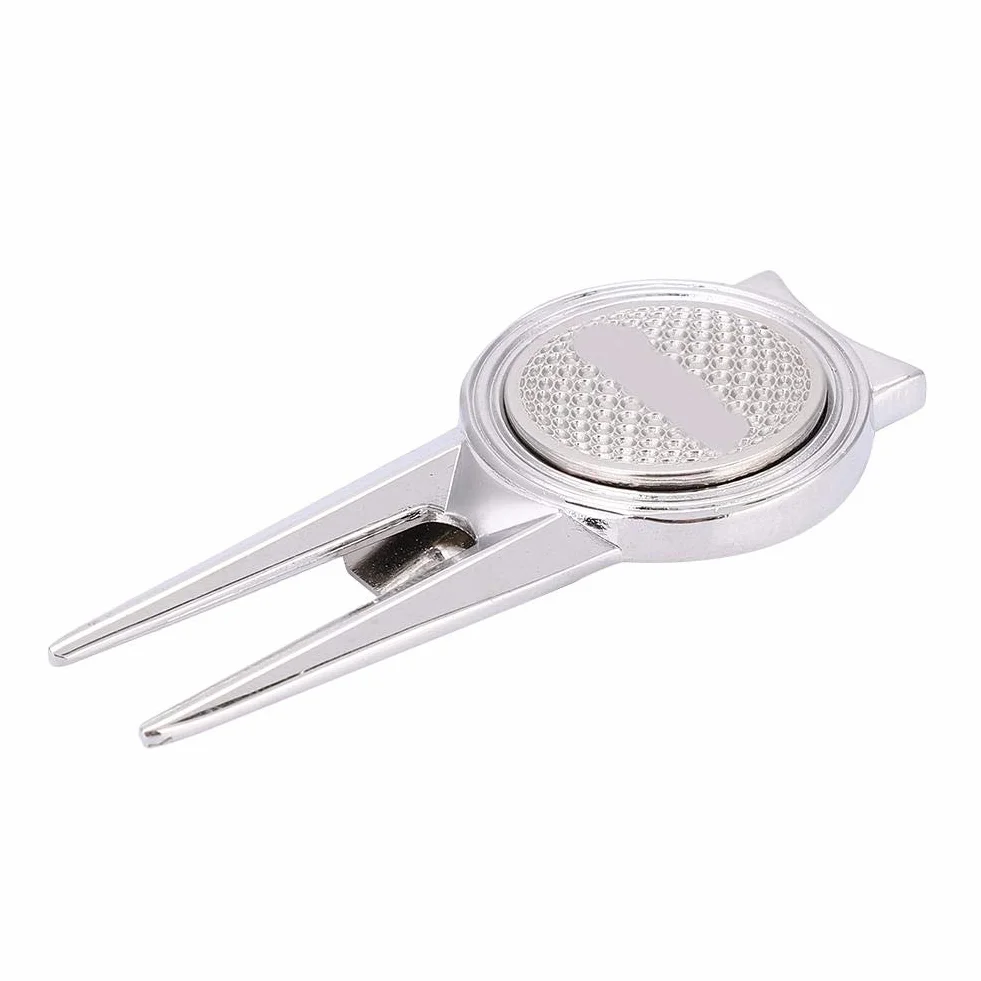 Tbest Golf Divot Strumento di Riparazione Lega di Zinco Magnetico Ball Marker