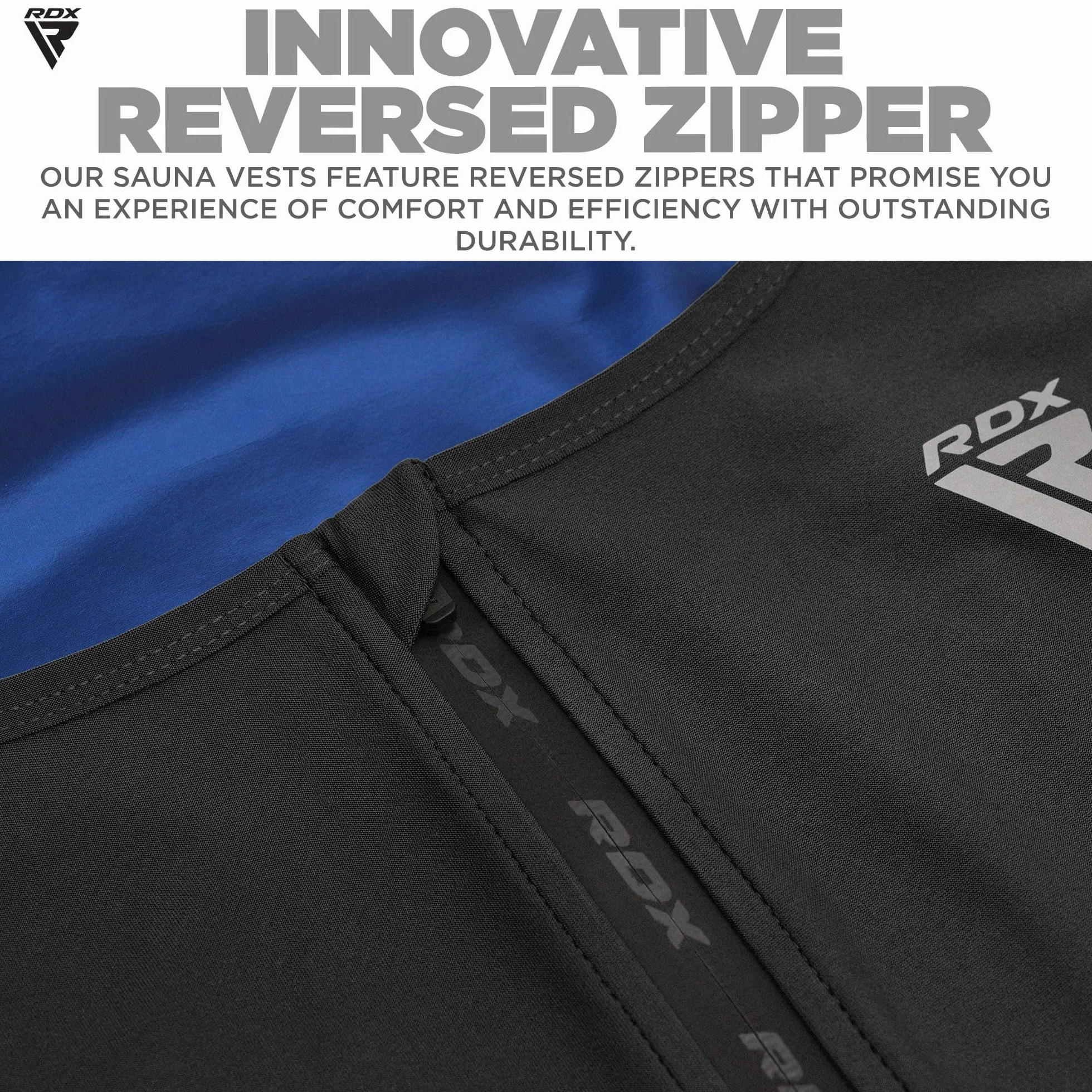 RDX Gilet Sportivo da Uomo Sauna Shapewear Oeko Tex 100 Certificato Senza Maniche Perdita di Peso Allenamento Fitness