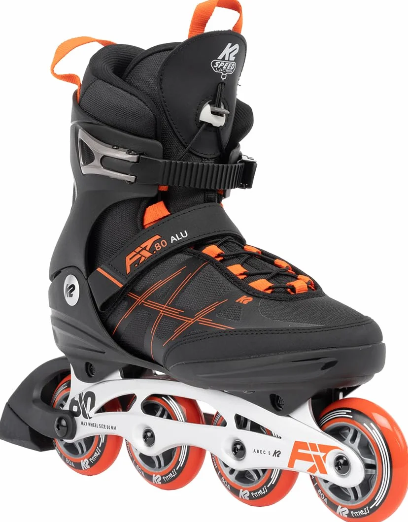 K2 F.I.T. 80 Alu Inline Skate 2024 Black/Red