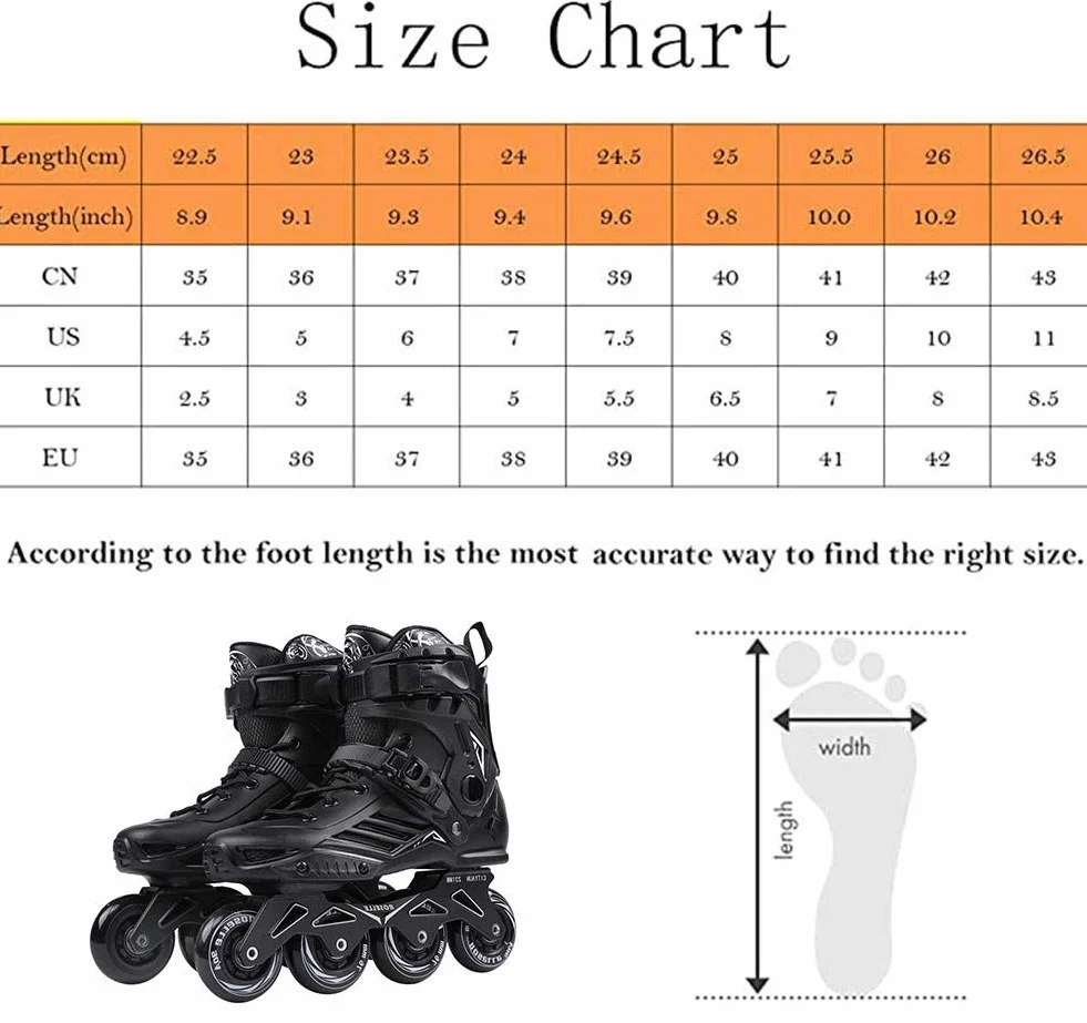Pattini in Linea Carbonio Rollerblade Professionale Speed Skating Uomo Donna 41