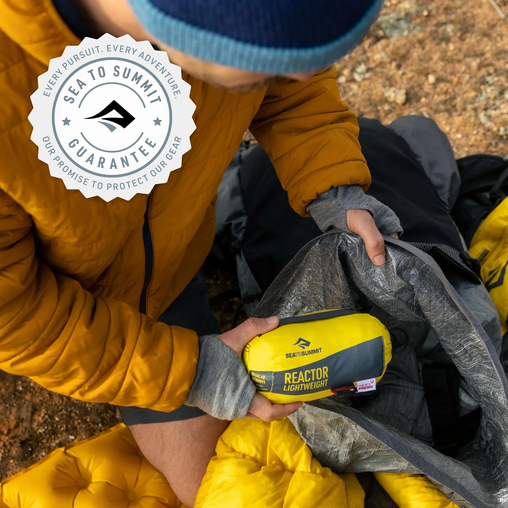 SEA TO SUMMIT REACTOR EXTREME THERMOLITE Sleeping Bag Liner Red