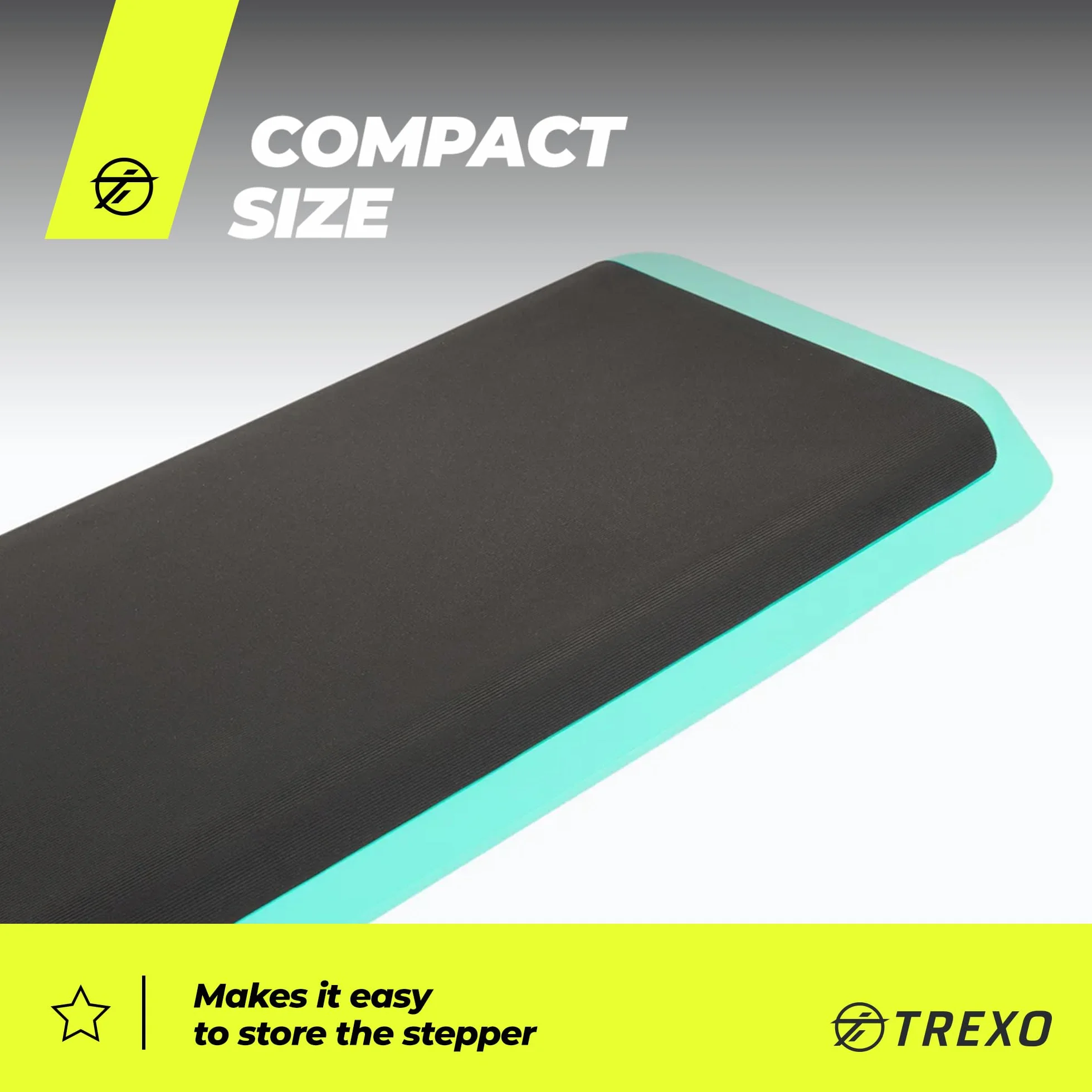 TREXO Step Aerobic Cardio Fitness Altezza Regolabile 10-15-20 cm 109 x 41 cm 250 kg