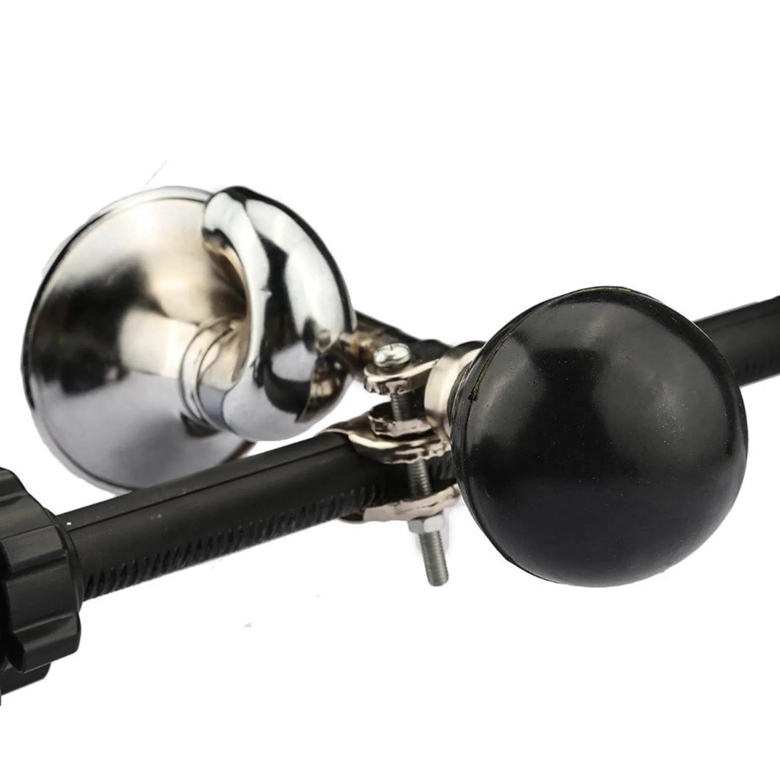 Clacson per Bicicletta in Metallo con Morsetto Regolabile 180x75x65mm