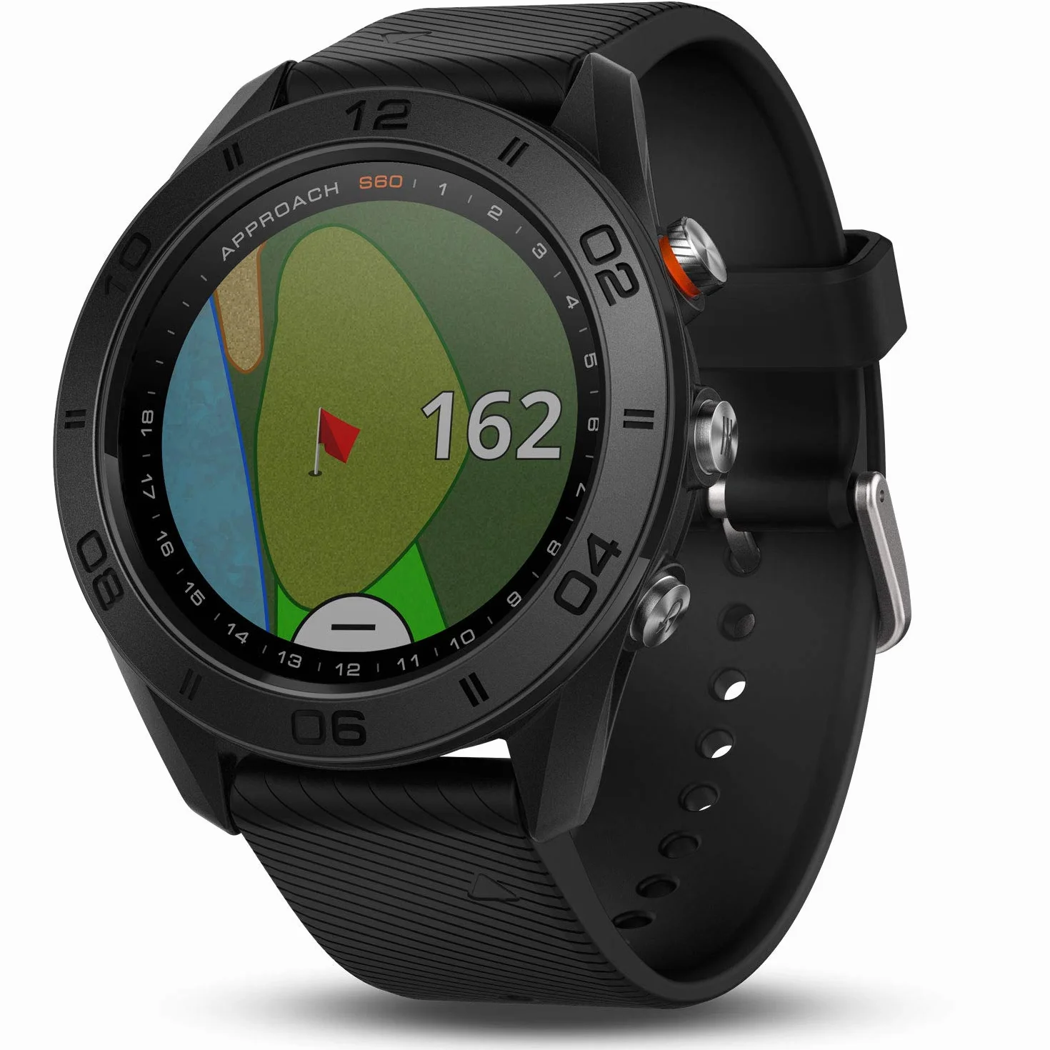 Garmin Approach S60 Orologio da polso Nero Cinturino in silicone